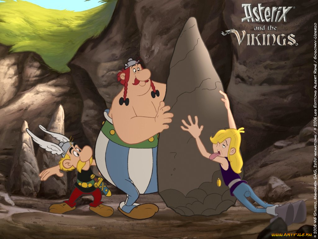 мультфильмы, asterix, and, the, vikings