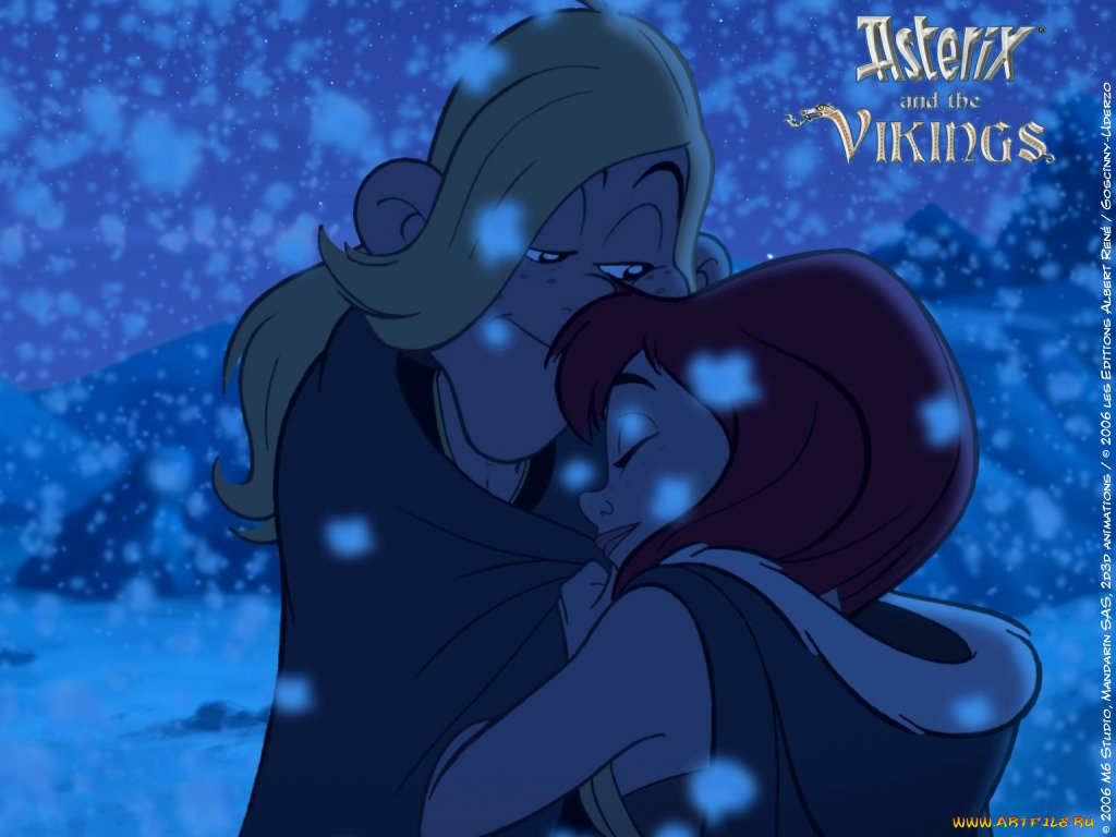 мультфильмы, asterix, and, the, vikings