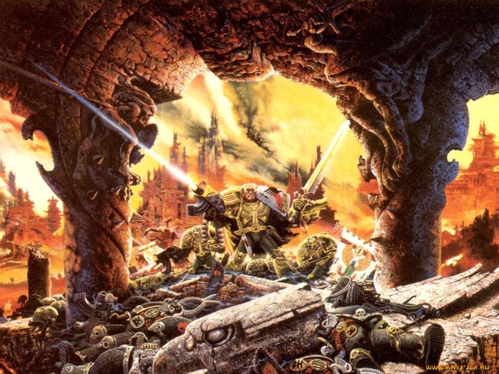 видео, игры, warhammer, 40, 000, dawn, of, war