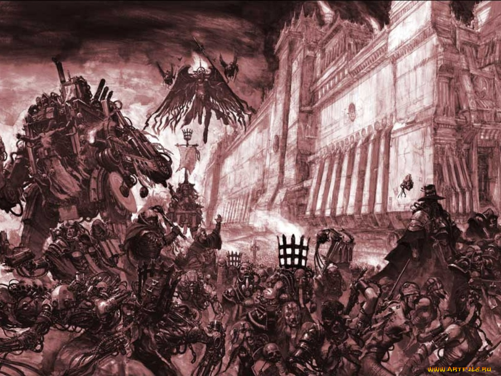 видео, игры, warhammer, 40, 000, dawn, of, war