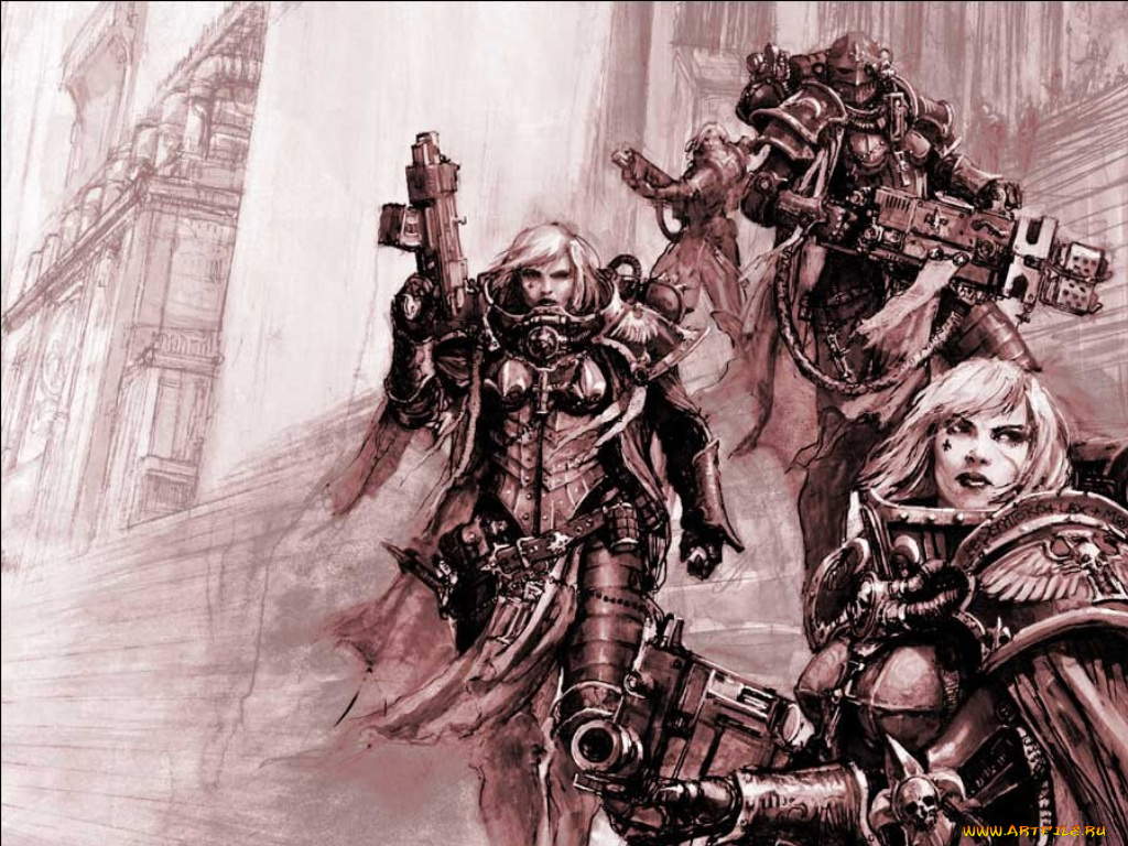 видео, игры, warhammer, 40, 000, dawn, of, war