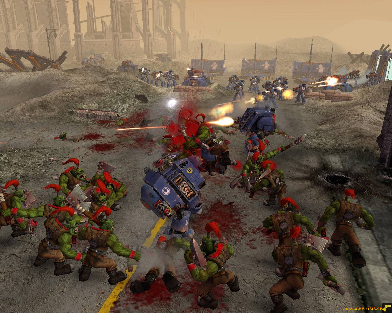 видео, игры, warhammer, 40, 000, dawn, of, war