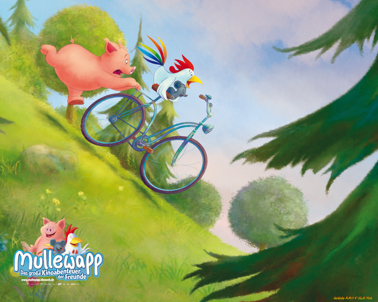 большое, киноприключение, друзей, мультфильмы, mullewapp, das, gro&, 223, kinoabenteuer, der, freunde