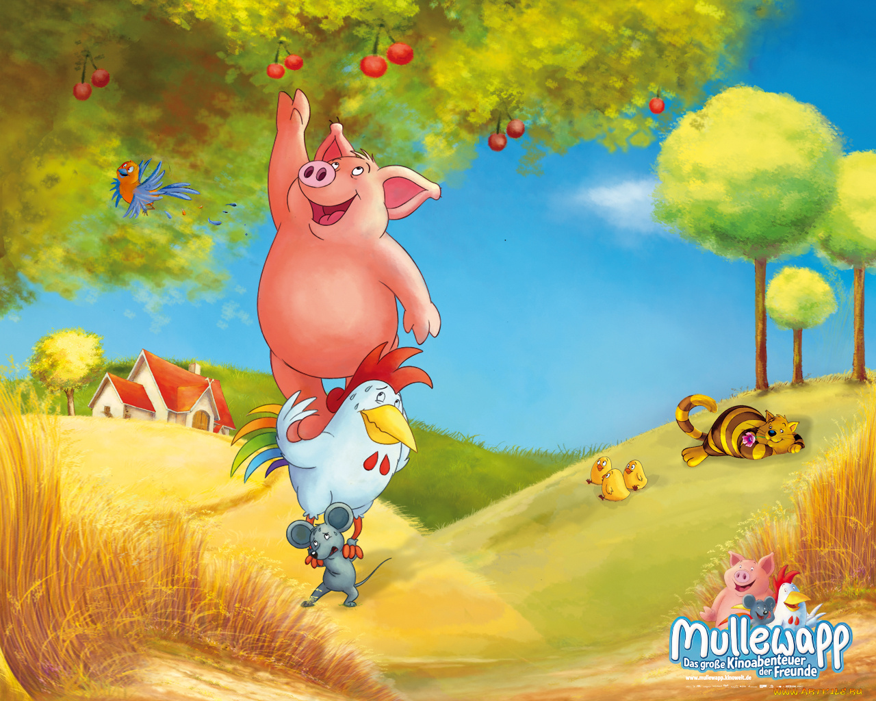 большое, киноприключение, друзей, мультфильмы, mullewapp, das, gro&, 223, kinoabenteuer, der, freunde