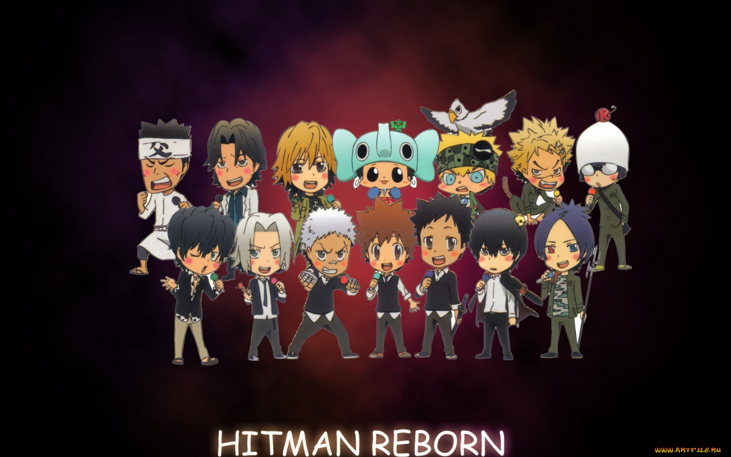 аниме, katekyo, hitman, reborn