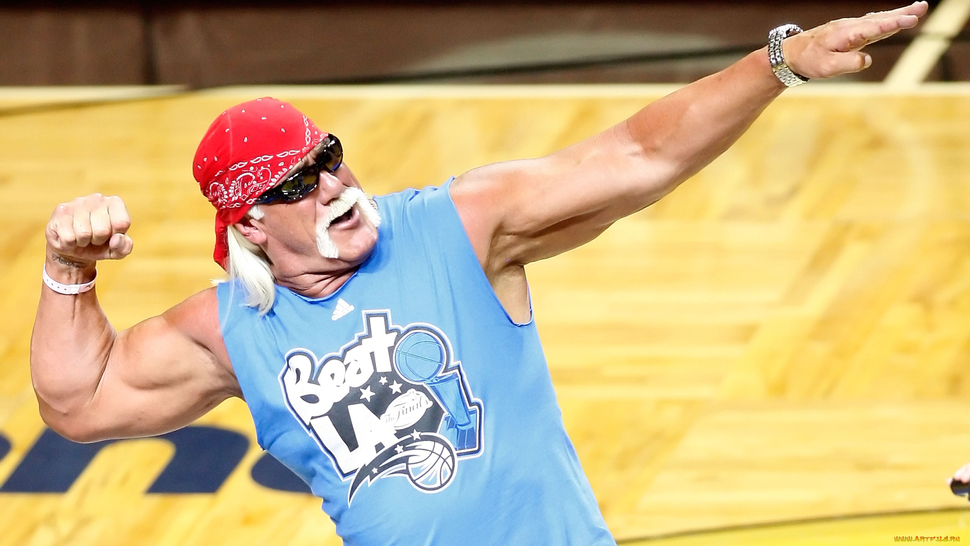 мужчины, hulk, hogan, усы, бандана, очки, актер