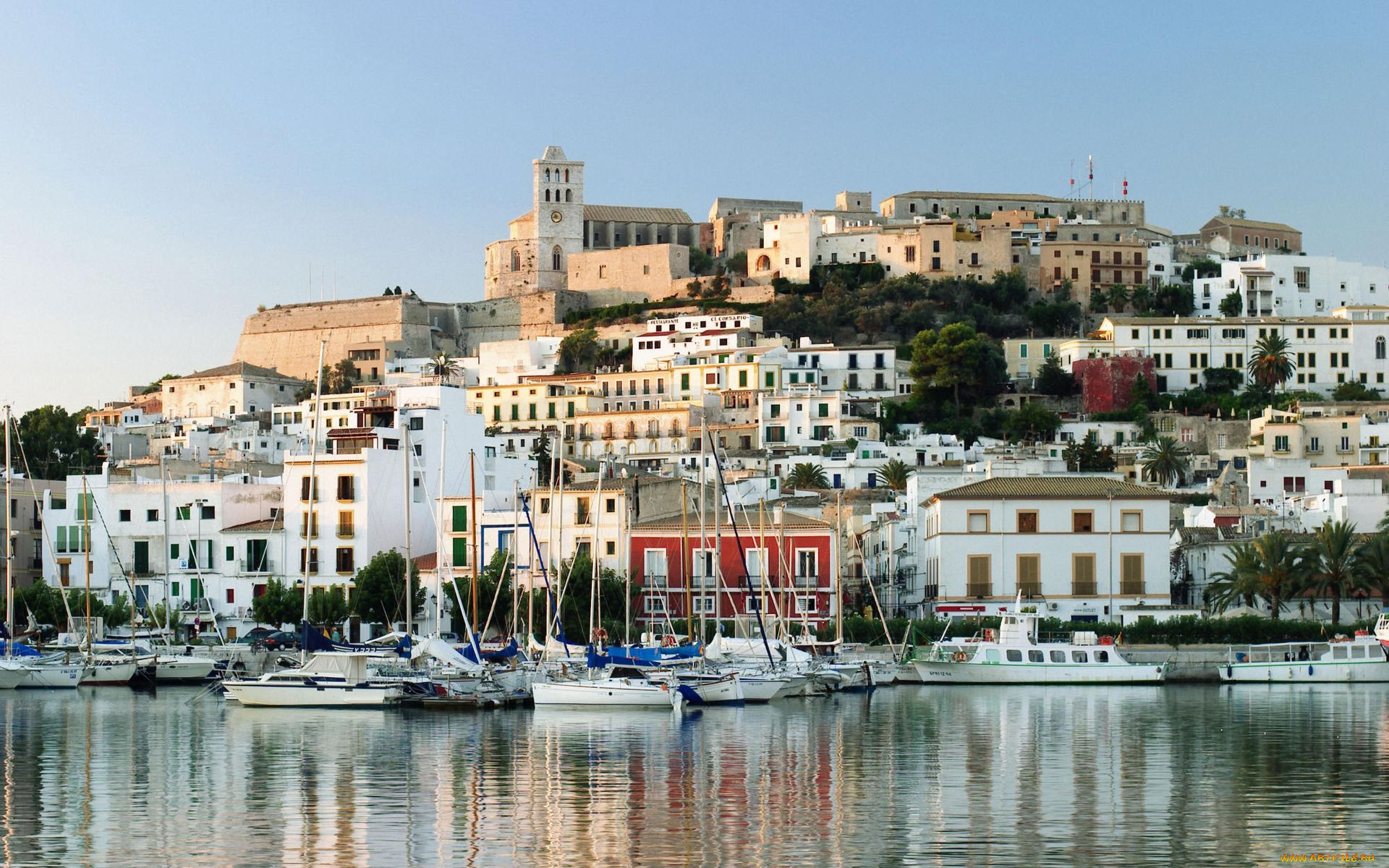 корабли, порты, причалы, ibiza