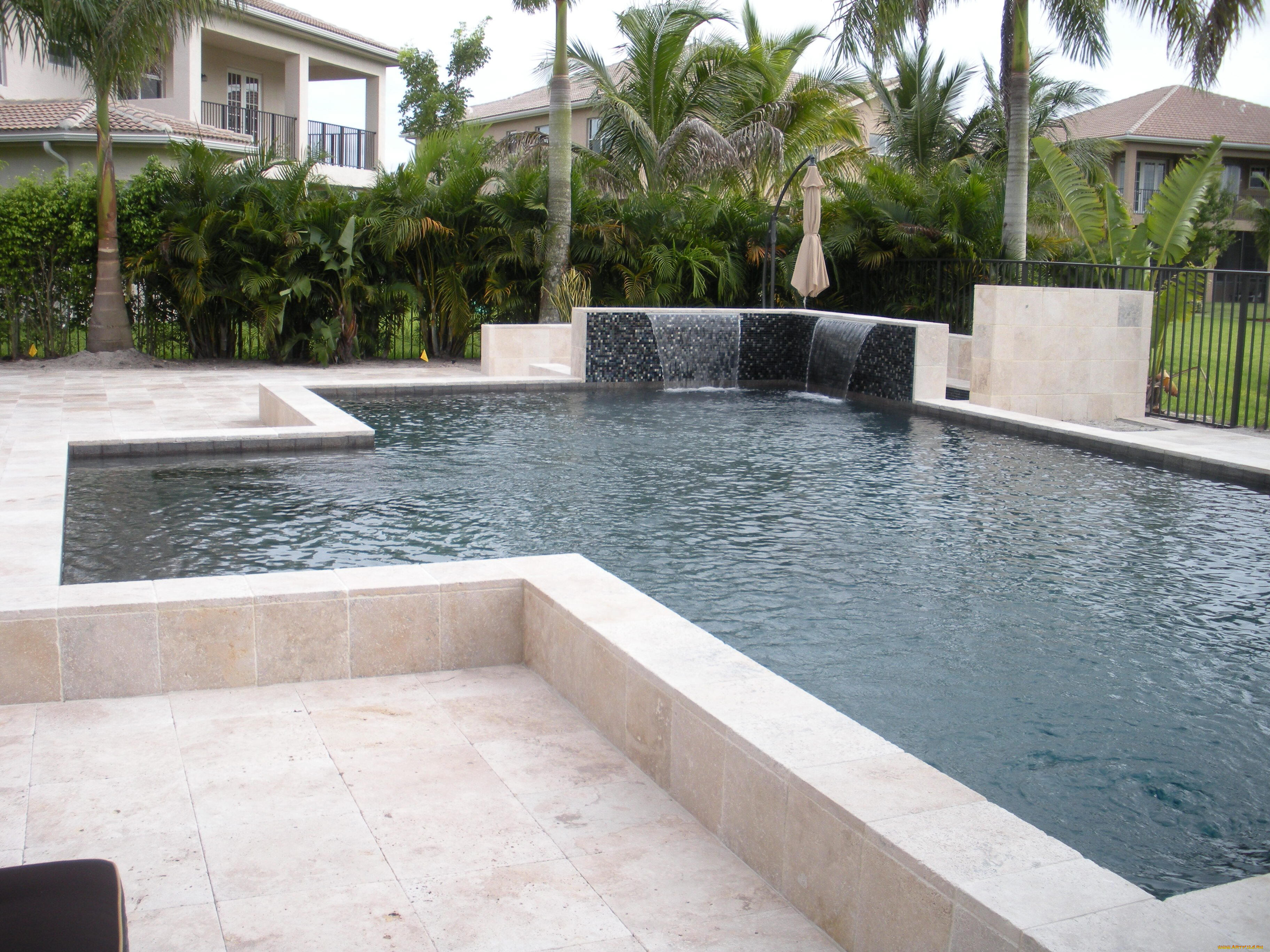 интерьер, бассейны, открытые, площадки, бассейн