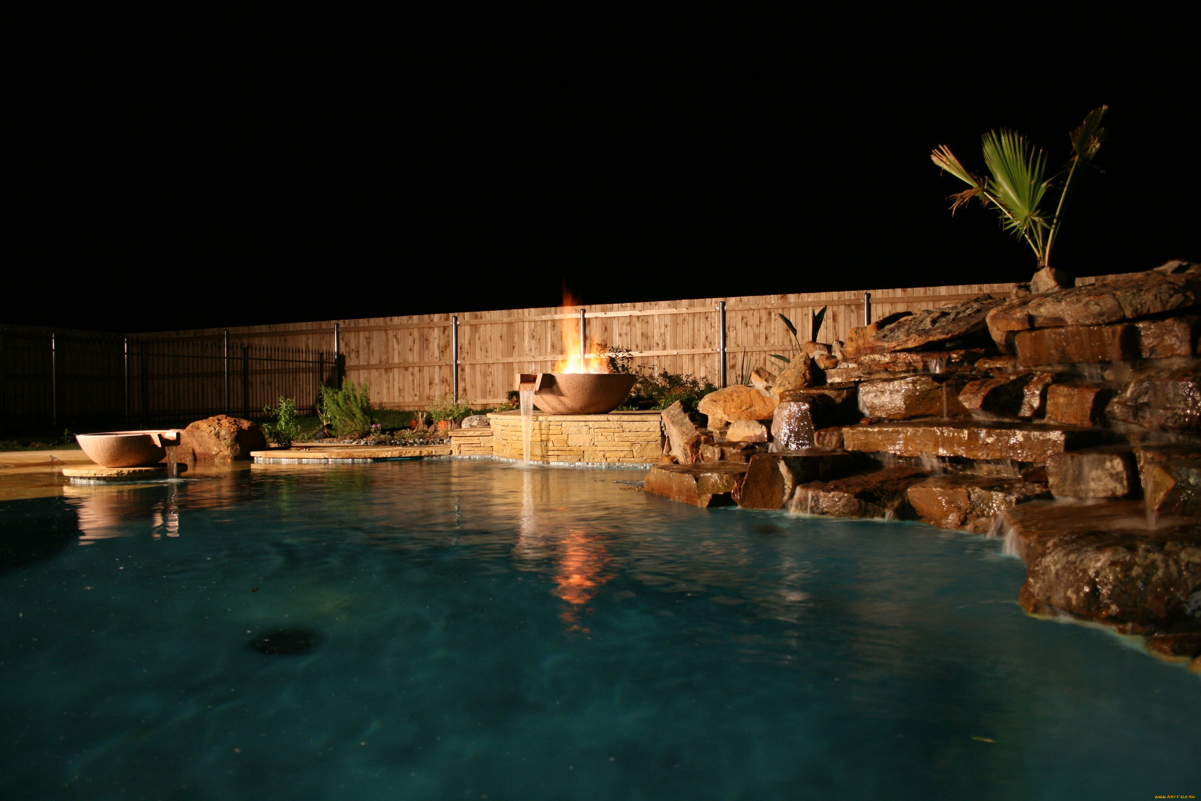 интерьер, бассейны, открытые, площадки, бассейн