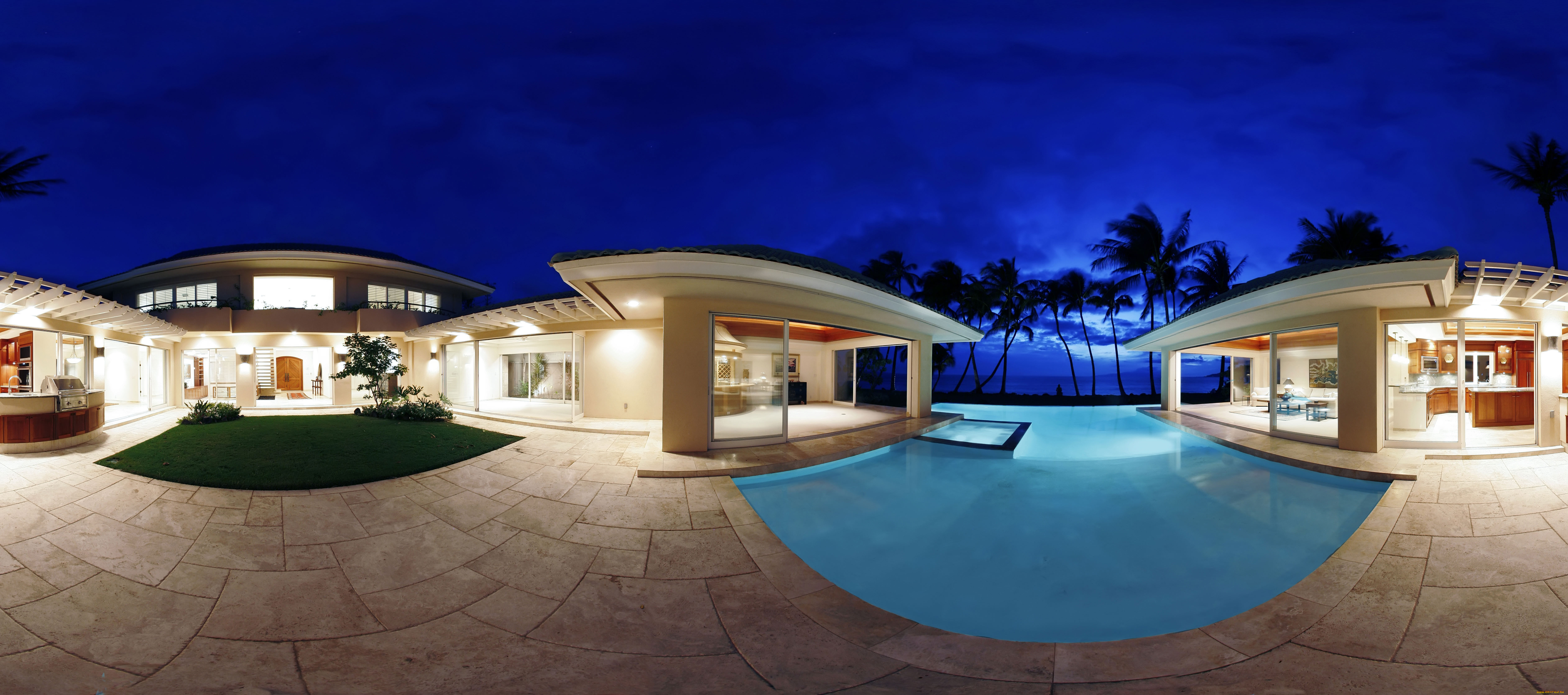 интерьер, бассейны, открытые, площадки, бассейн