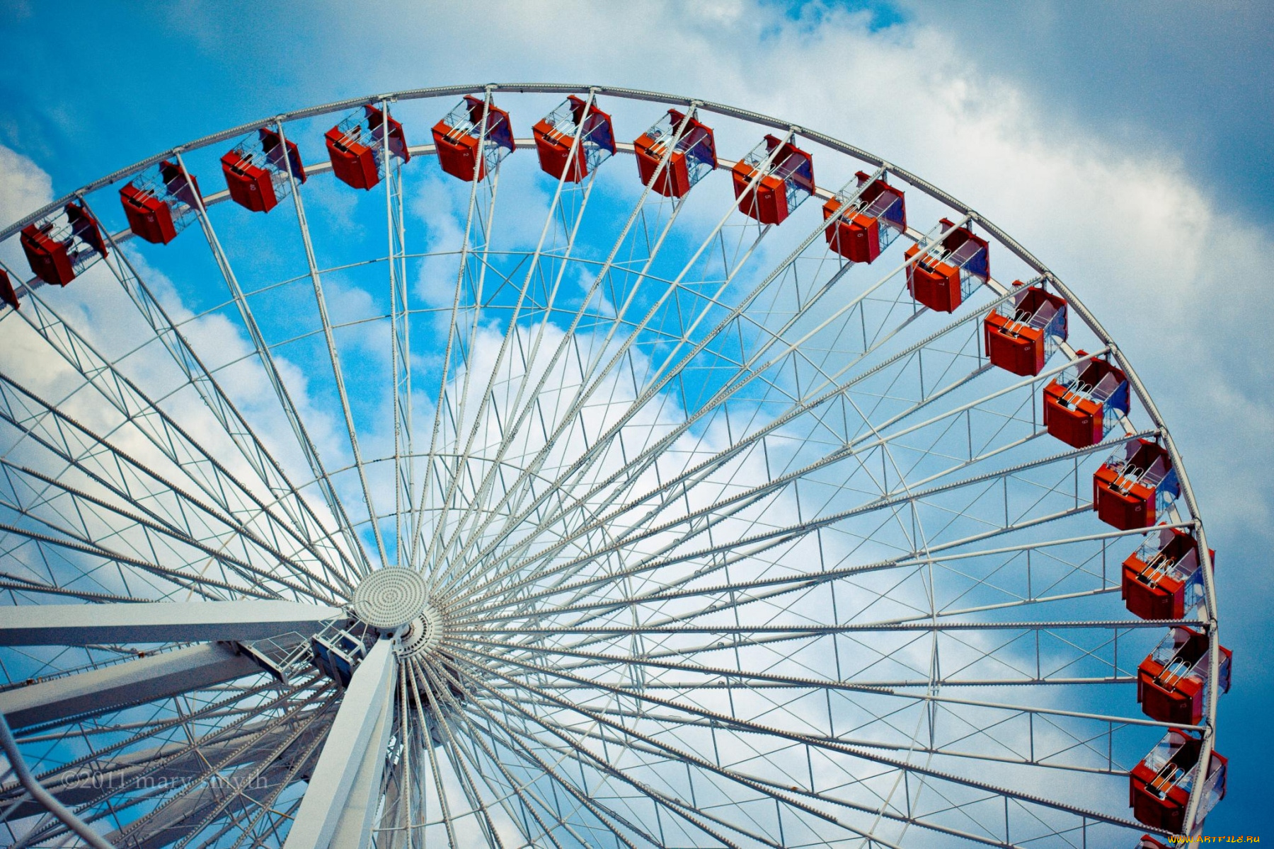 разное, карусели, качели, аттракционы, колесо, обозрения