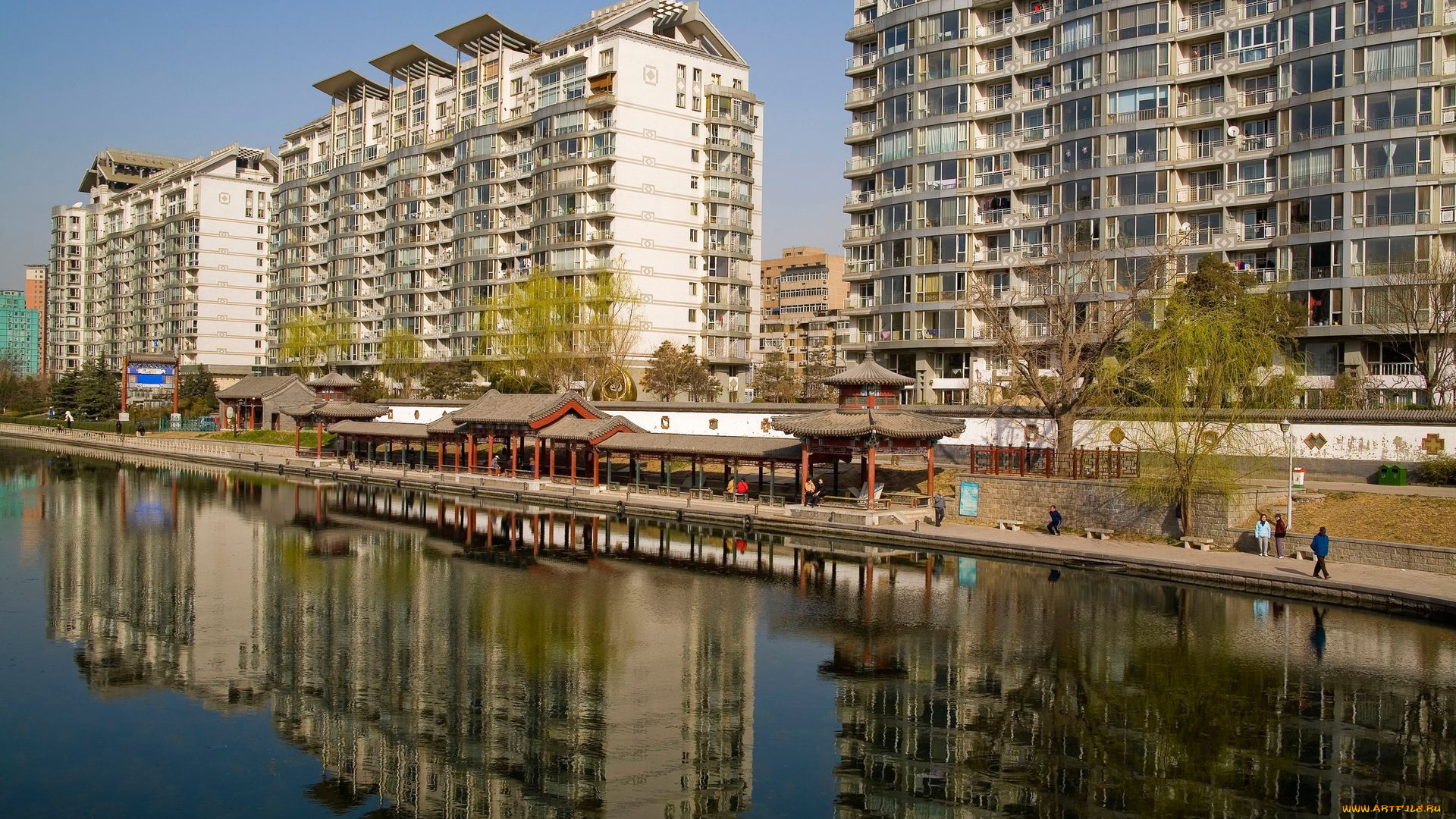 города, улицы, площади, набережные, дома, река