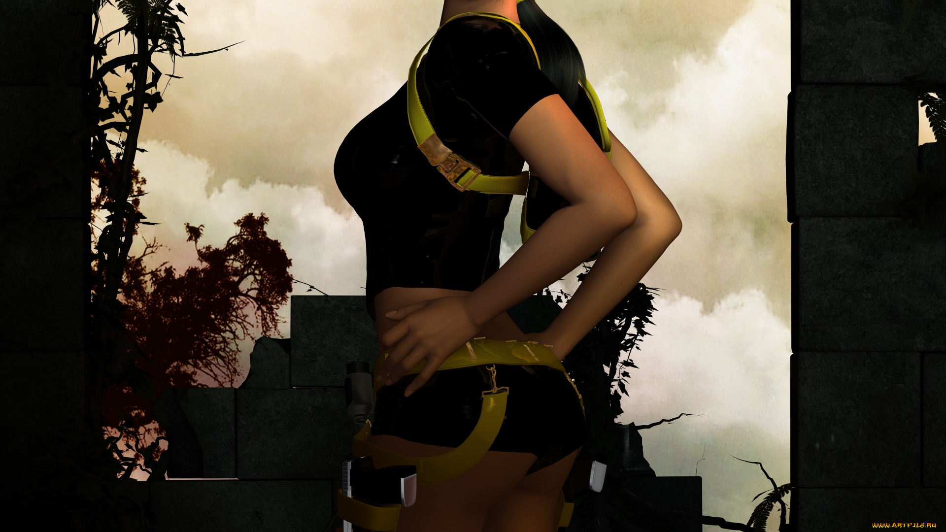 3д, графика, люди, , people, девушка, взгляд