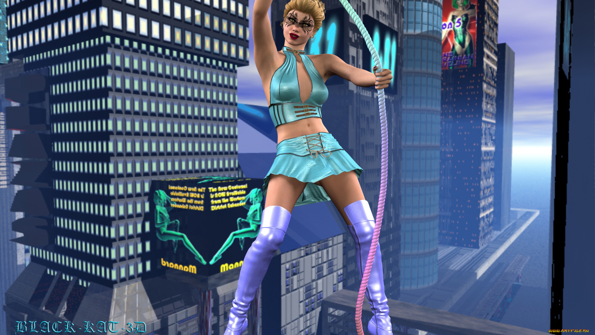 3д, графика, люди, , people, дома, взгляд, девушка