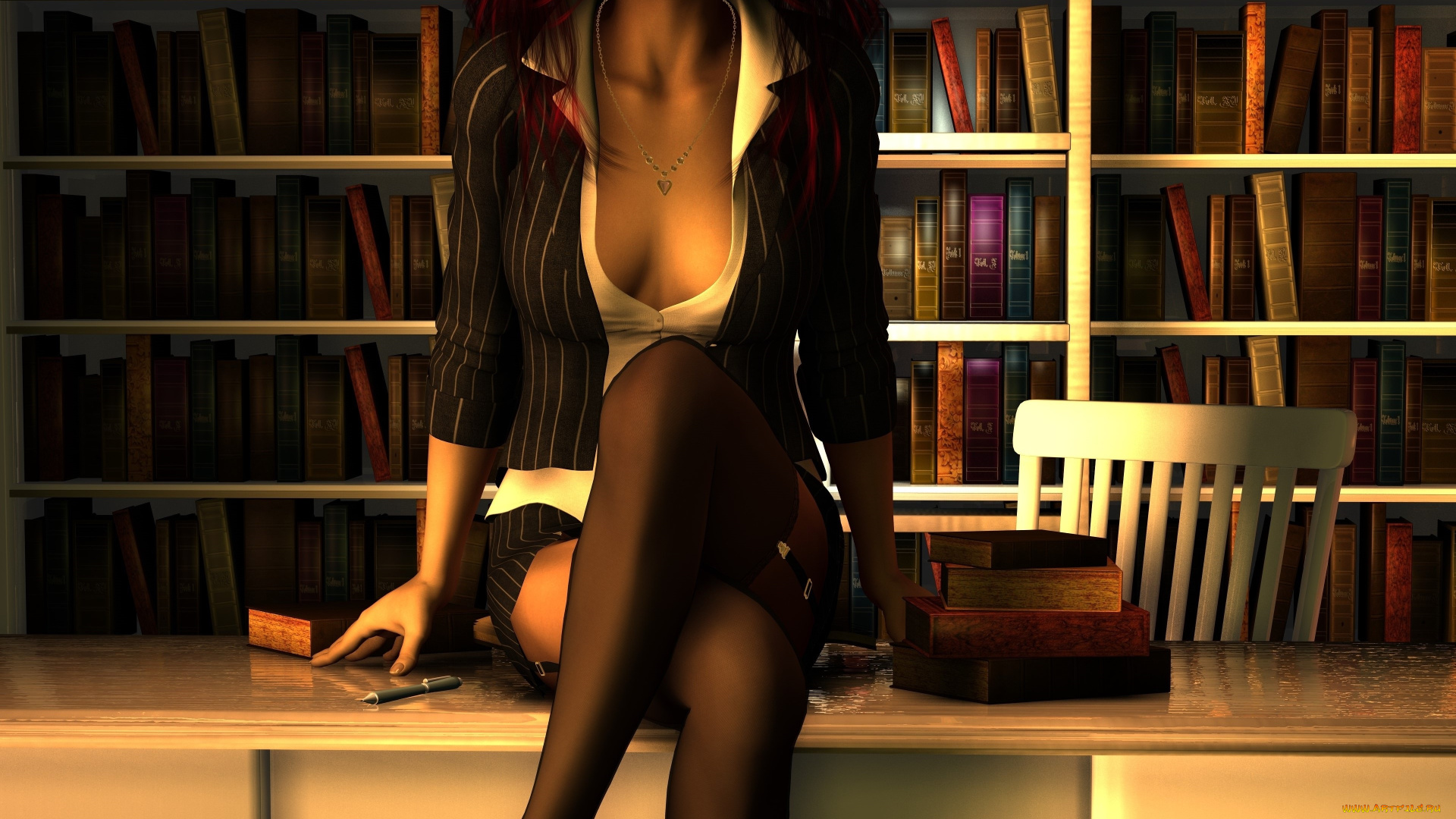 3д, графика, люди, , people, взгляд, девушка, стол