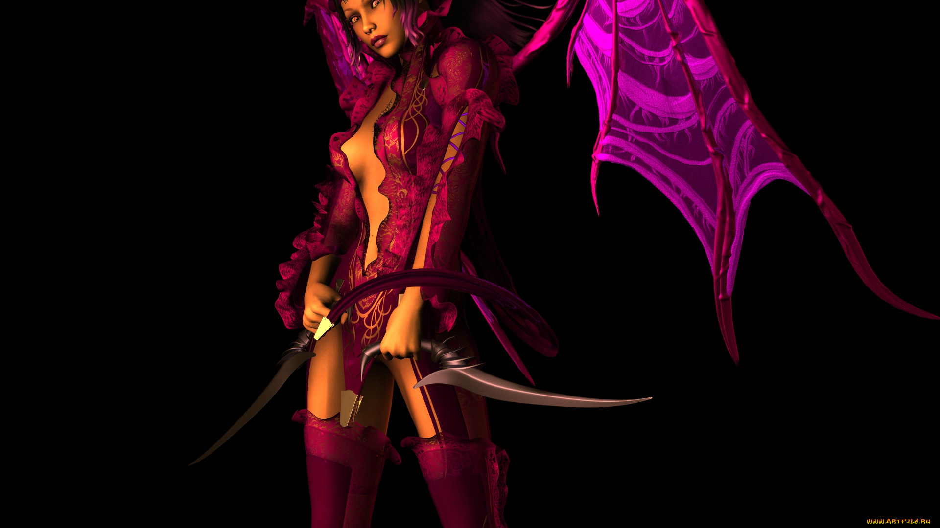 3д, графика, существа, , creatures, демон