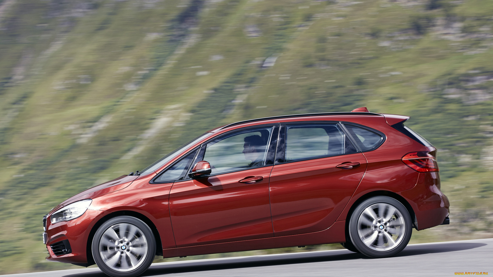 автомобили, bmw, красный, tourer, active, 218d