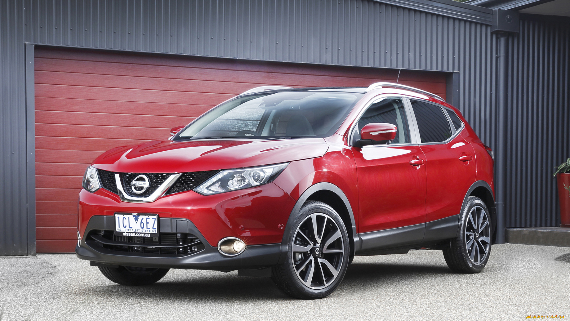 автомобили, nissan, datsun, 2014г, au-spec, qashqai, красный