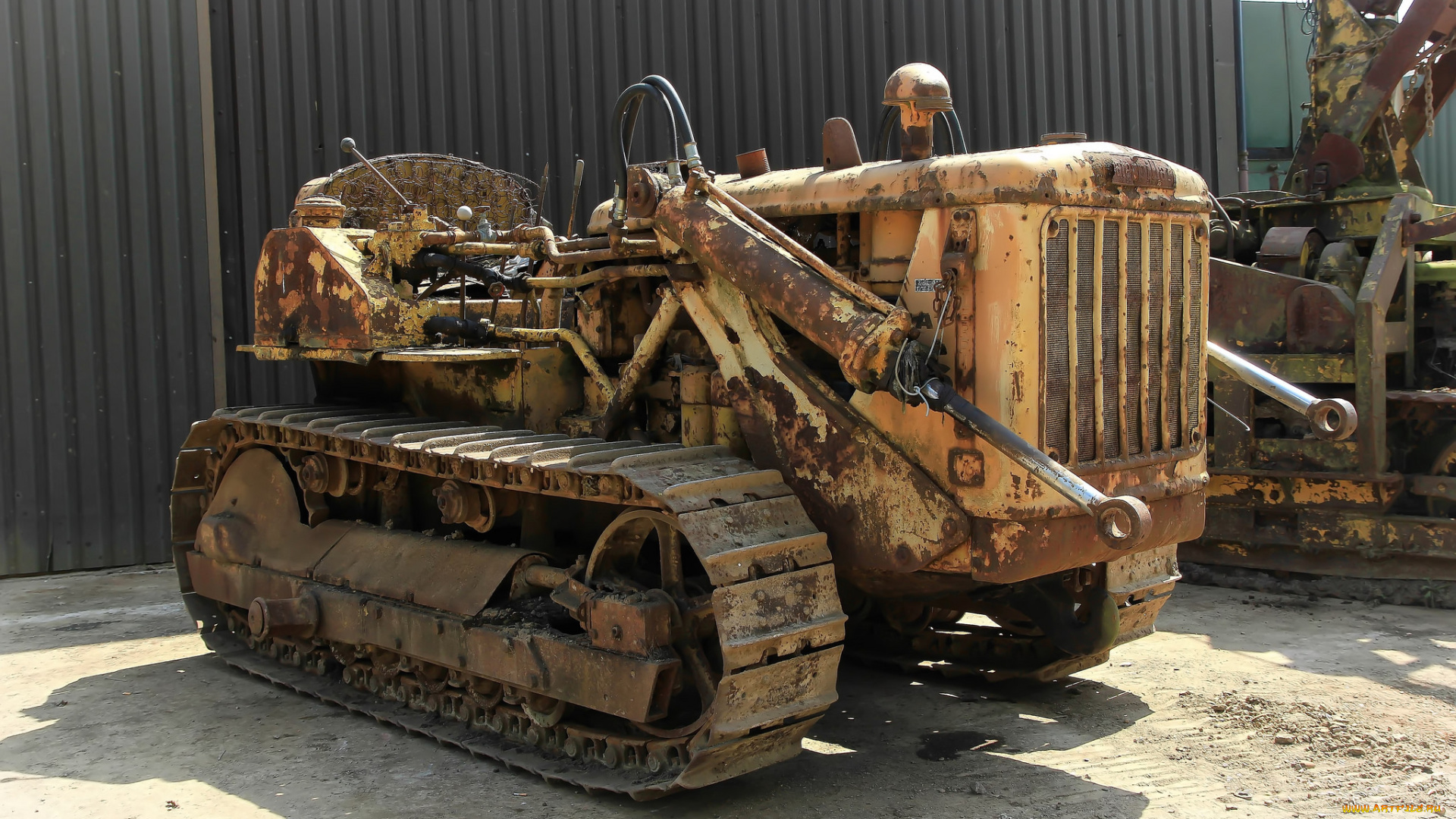 техника, тракторы, на, гусенецах, трактор