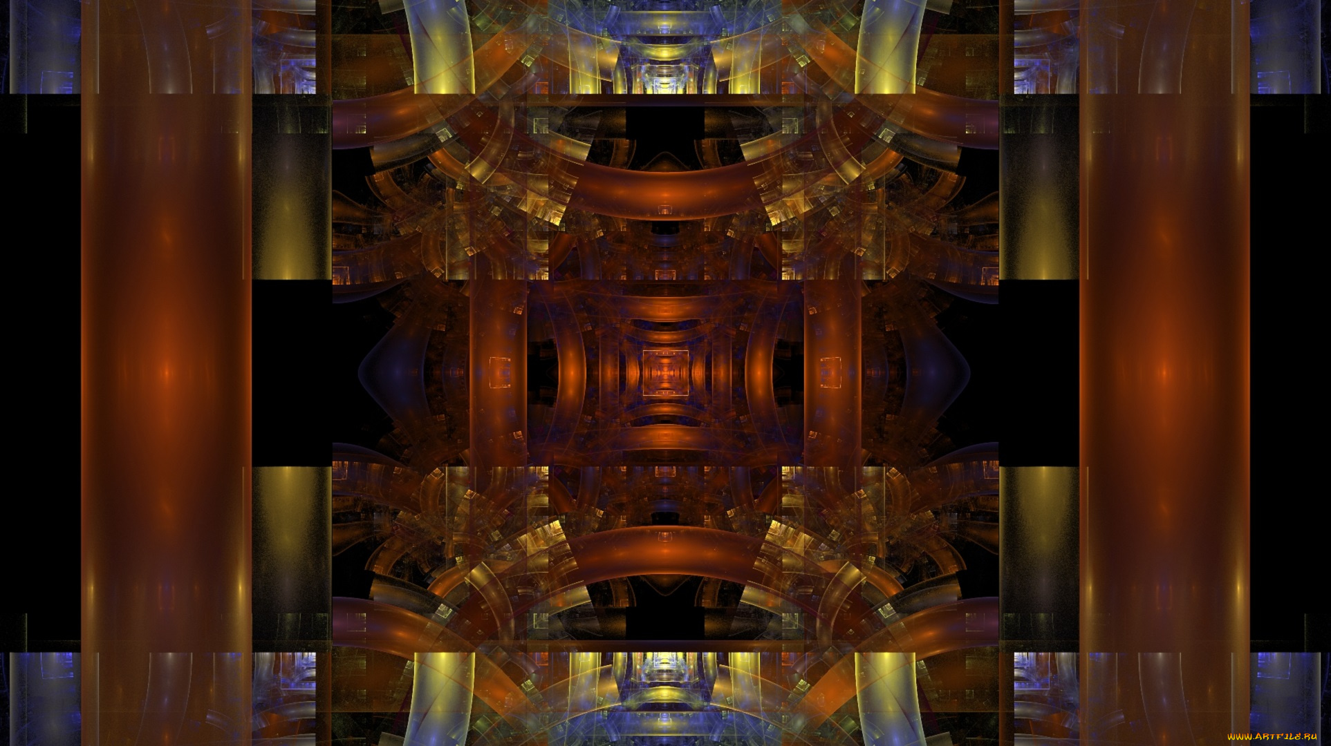 3д, графика, фракталы, , fractal, узор, цвета, фон