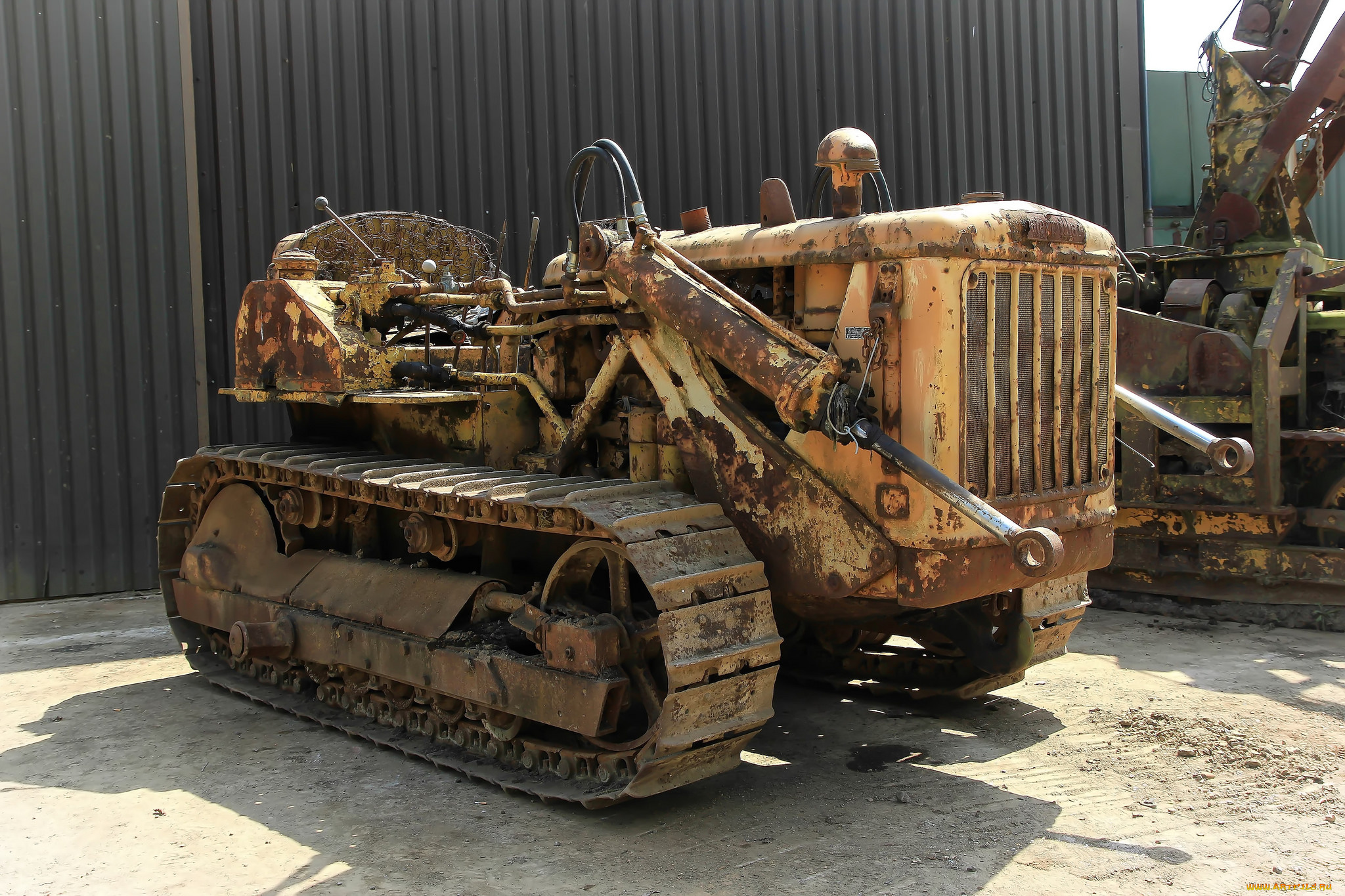 техника, тракторы, на, гусенецах, трактор