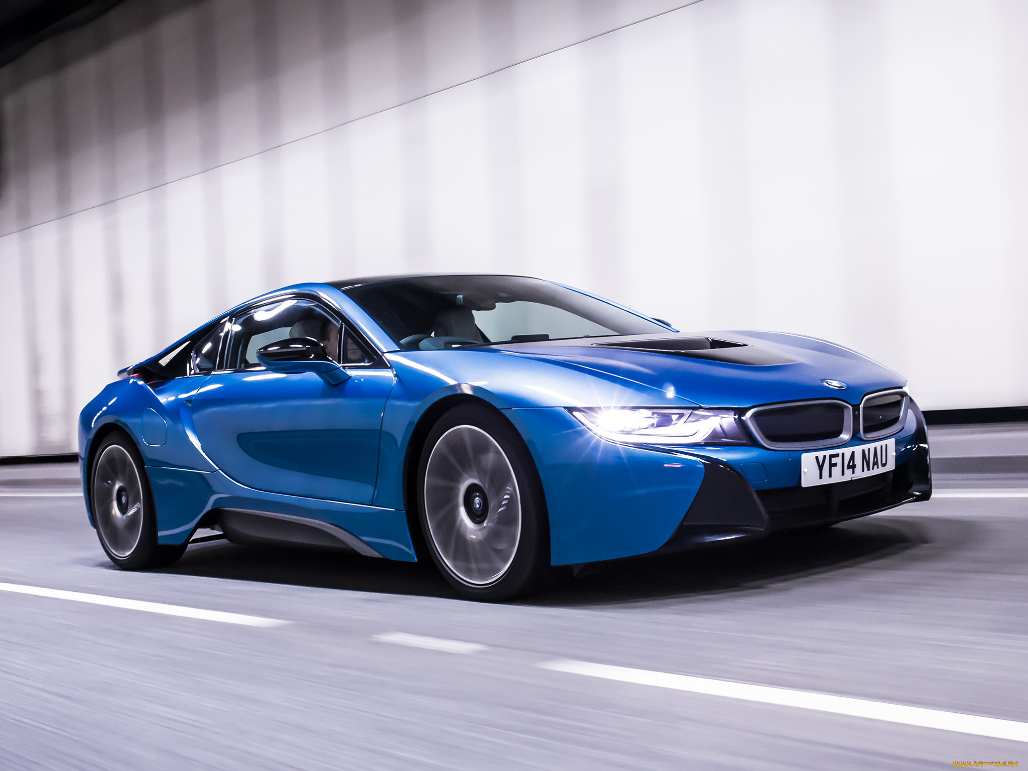 автомобили, bmw, синий, 2014г, uk-spec, i8