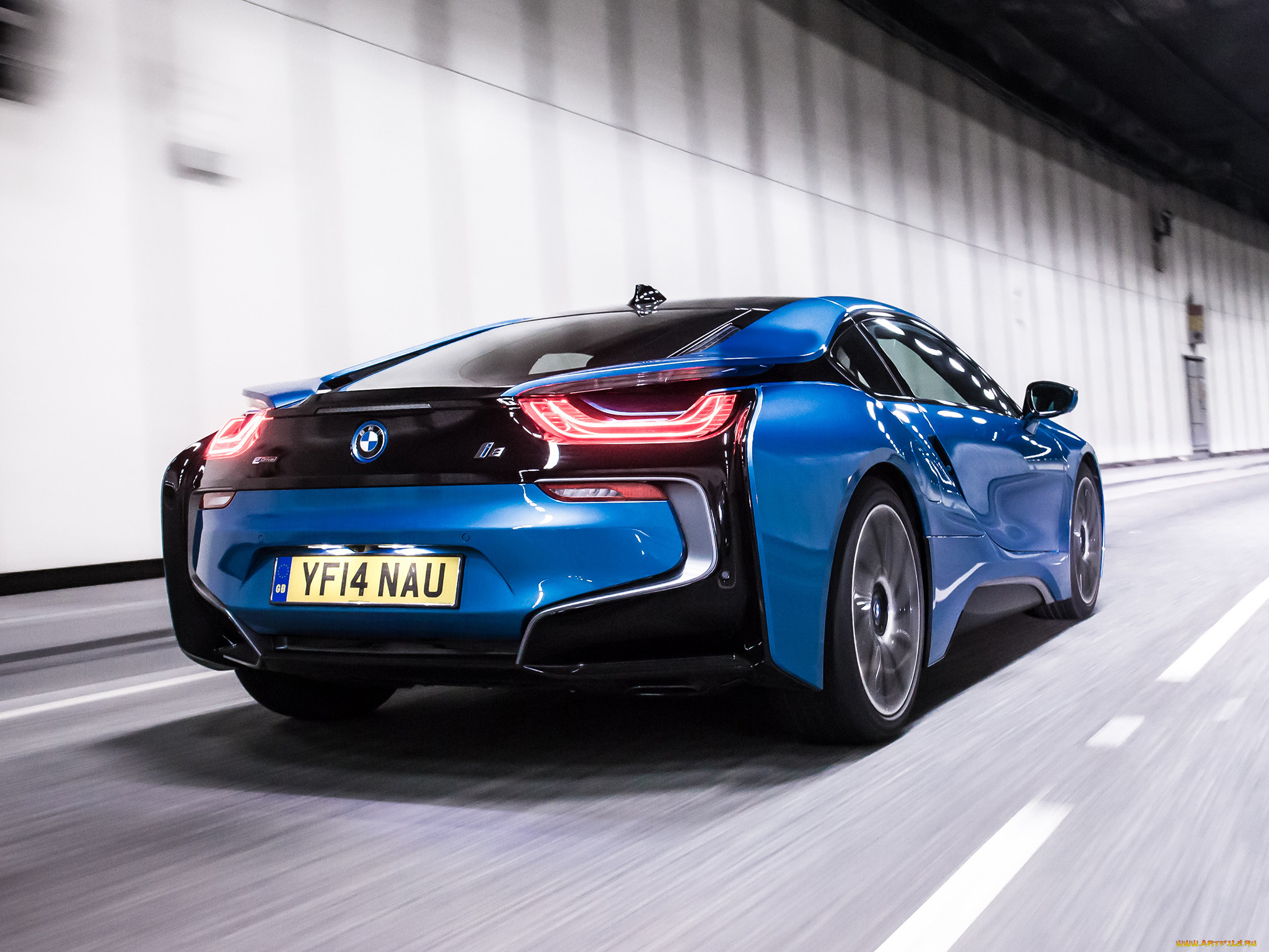 автомобили, bmw, синий, 2014г, uk-spec, i8