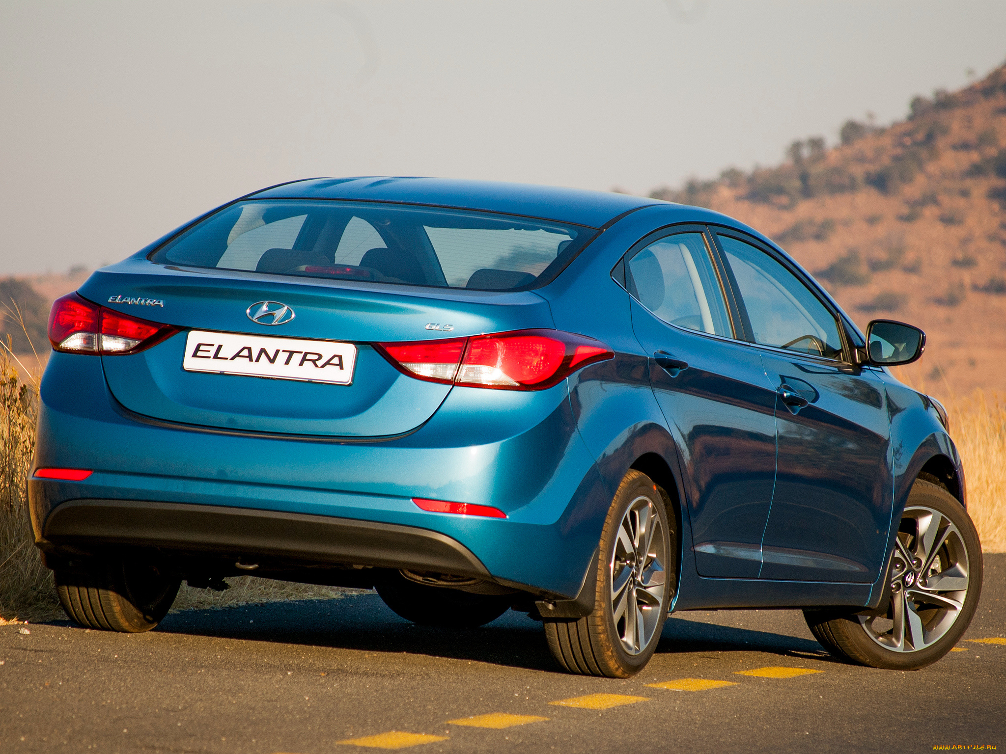 автомобили, hyundai, elantra, za-spec, 2014г, синий