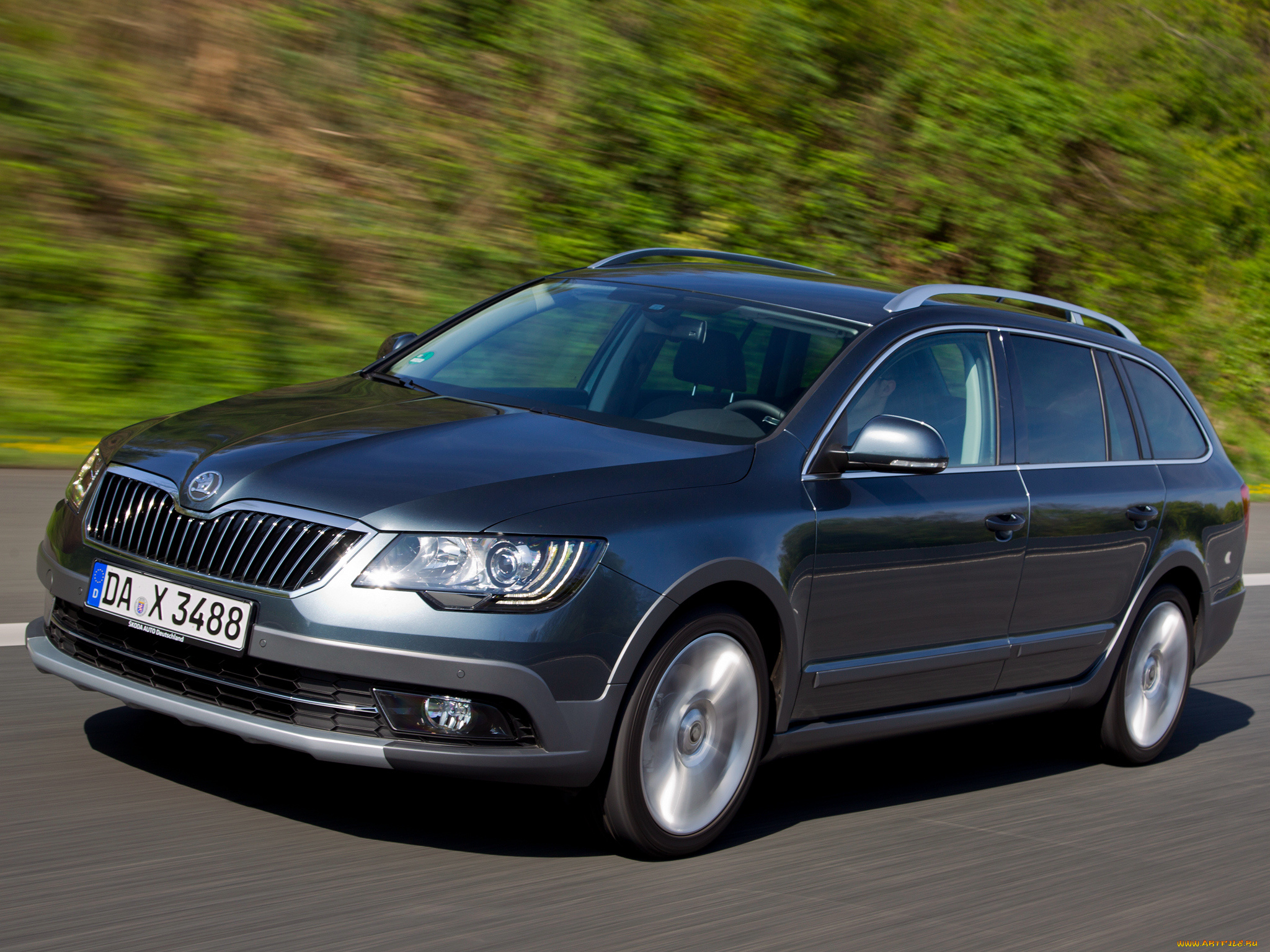 автомобили, skoda, superb, outdoor, 2014г, combi