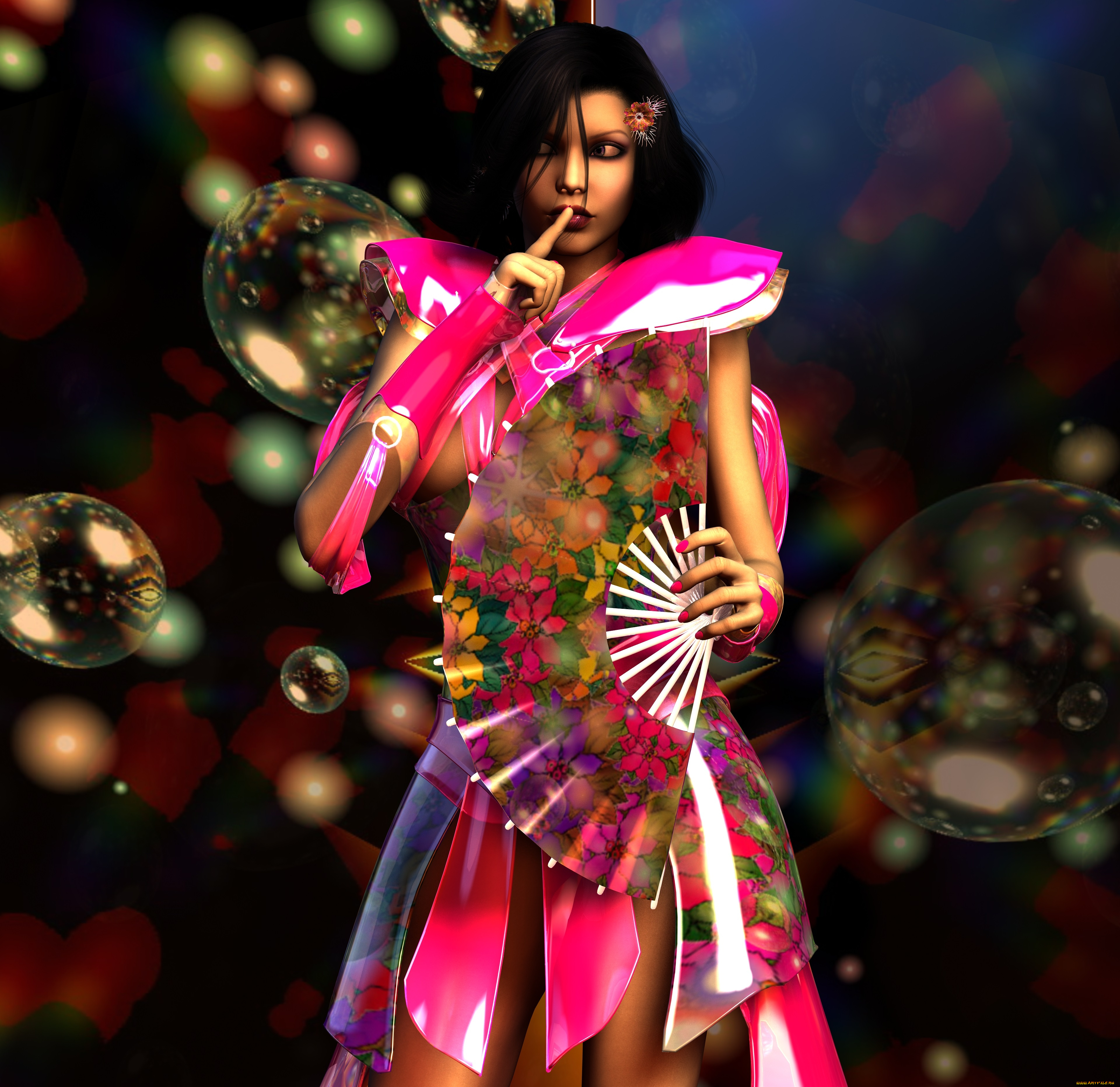 3д, графика, люди, , people, взгляд, девушка