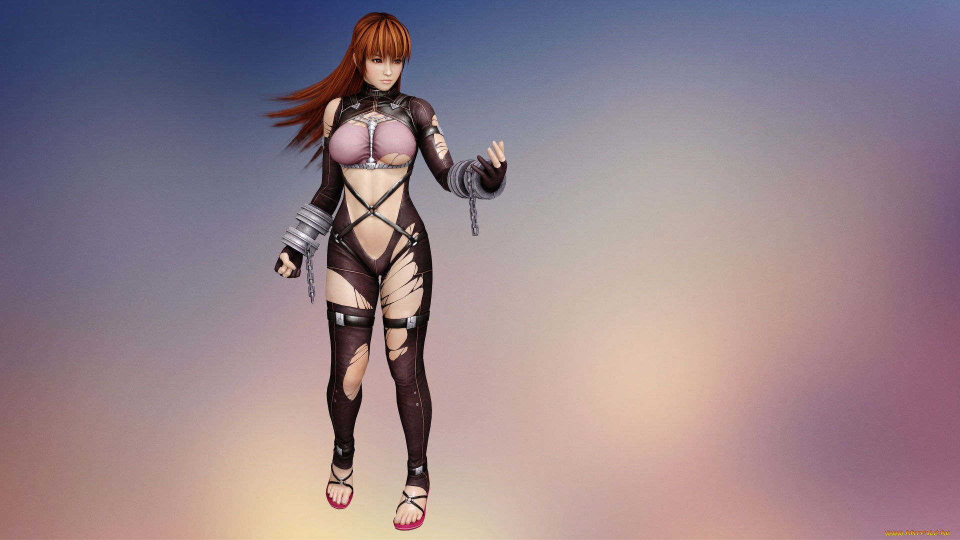 3д, графика, аниме, , anime, девушка, взгляд, фон