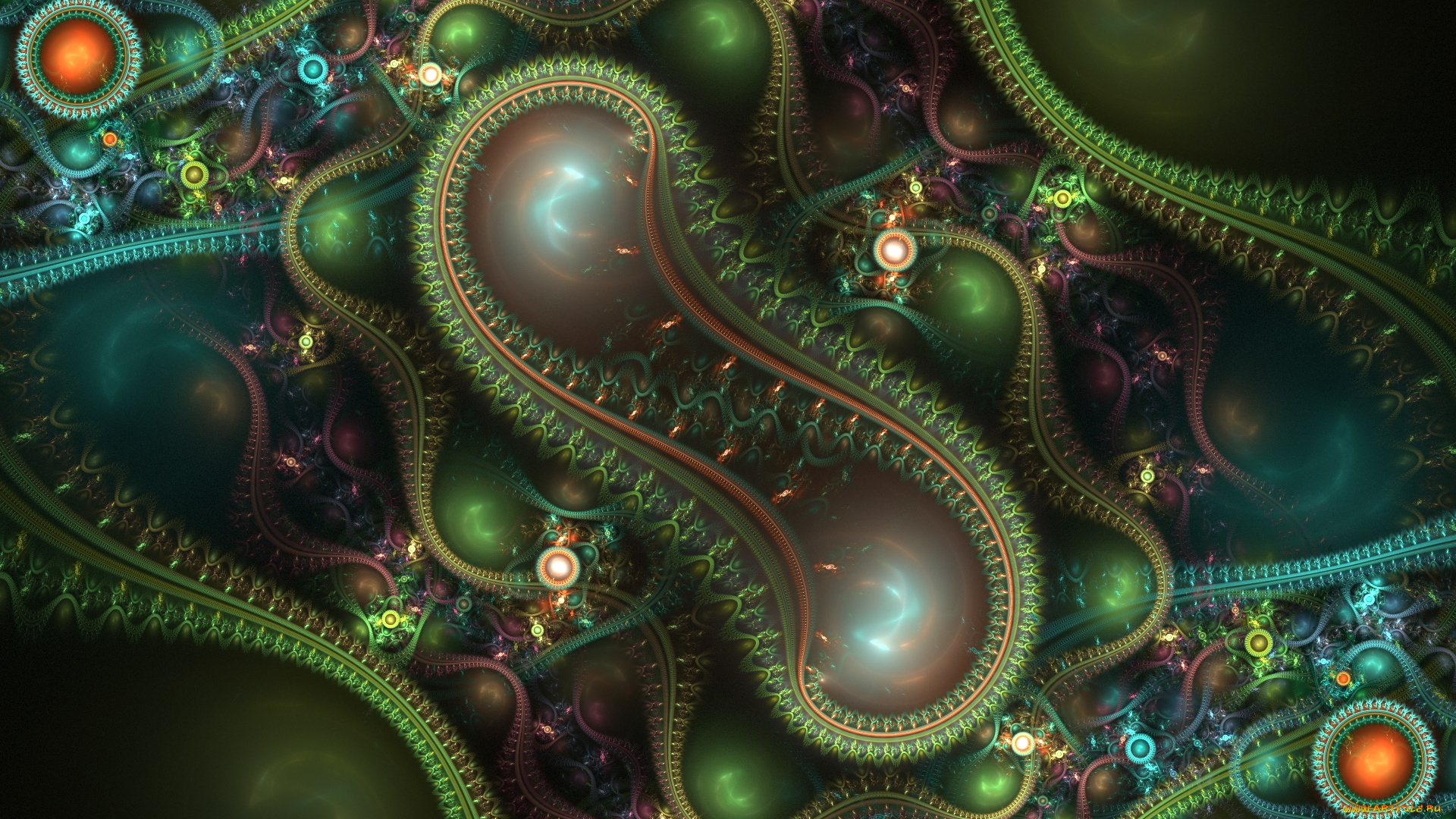 3д, графика, фракталы, , fractal, узор, фон, цвета