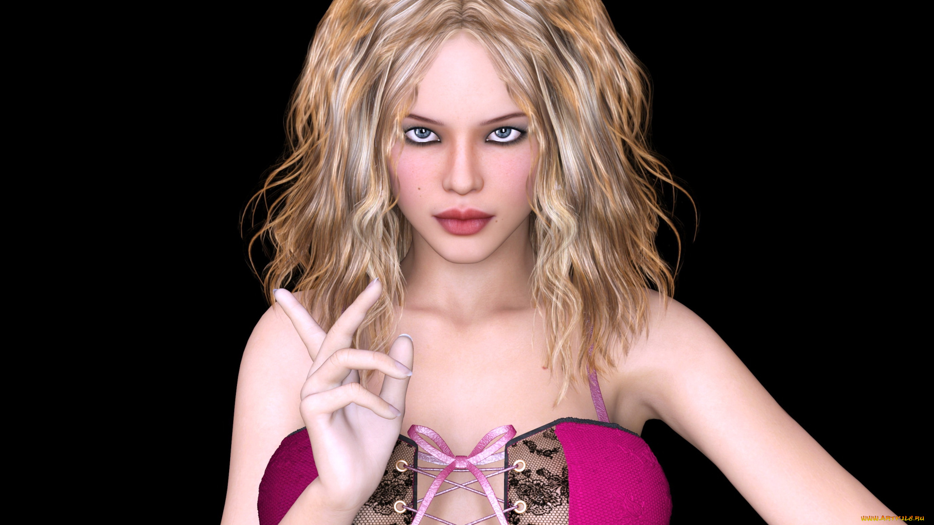 3д, графика, люди, , people, девушка, взгляд, фон