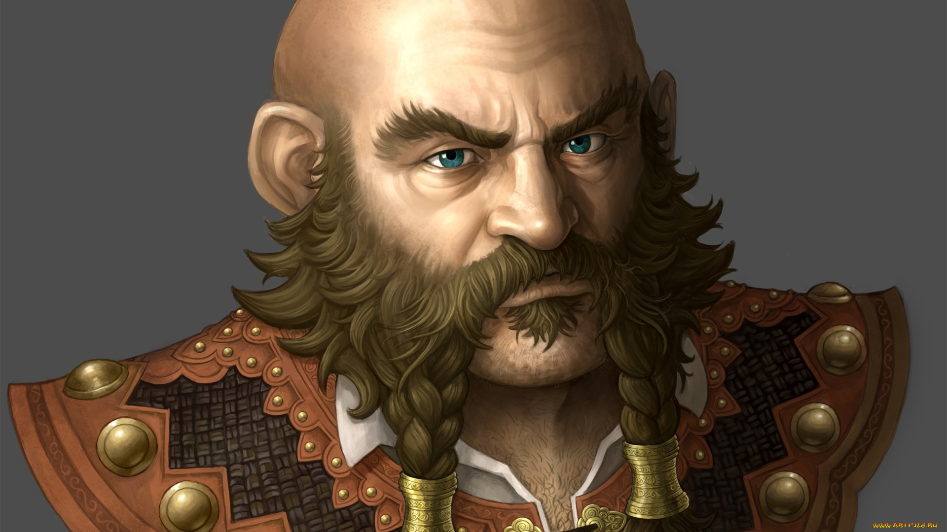 рисованное, люди, мужчина, портрет, фон, взгляд