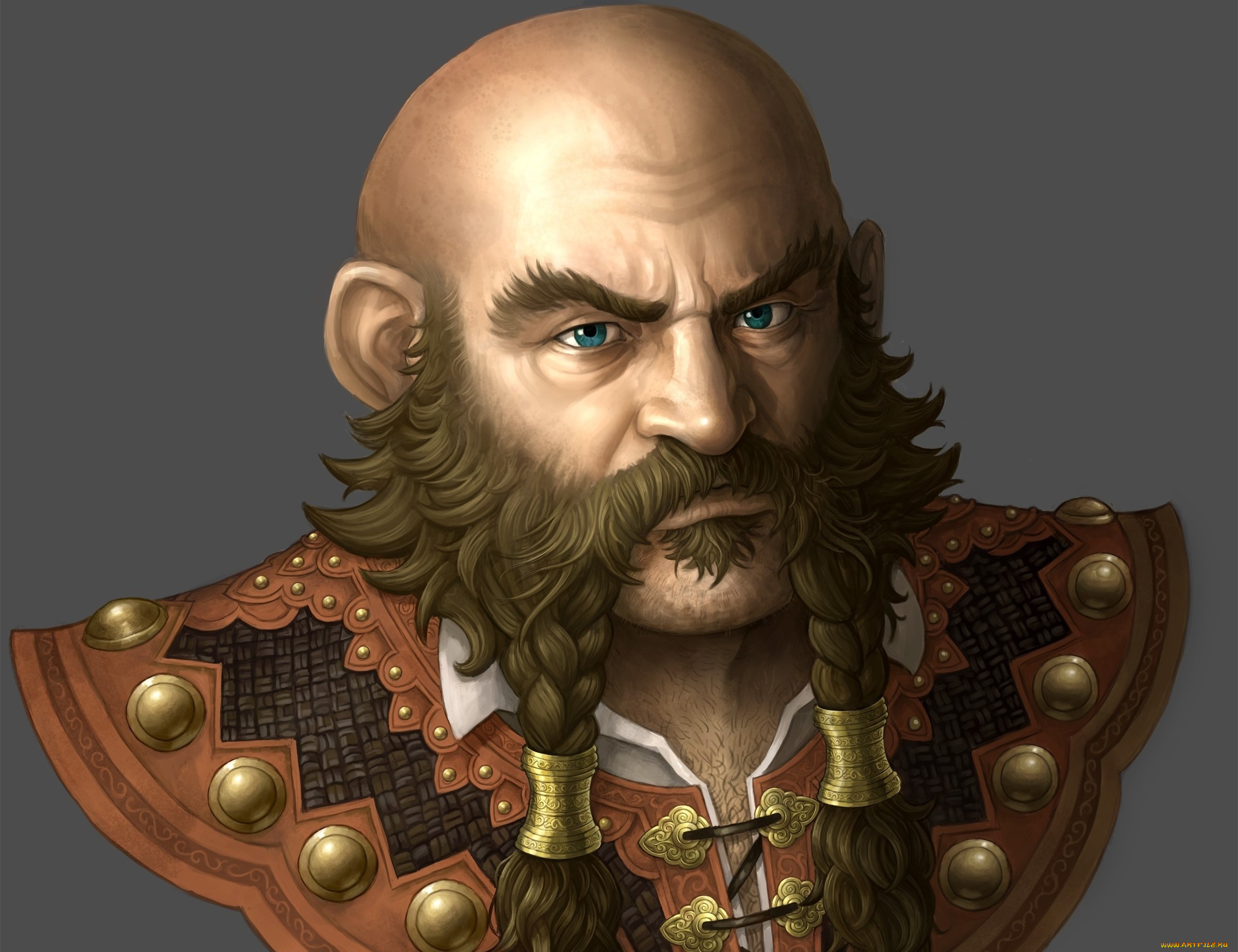 рисованное, люди, мужчина, портрет, фон, взгляд