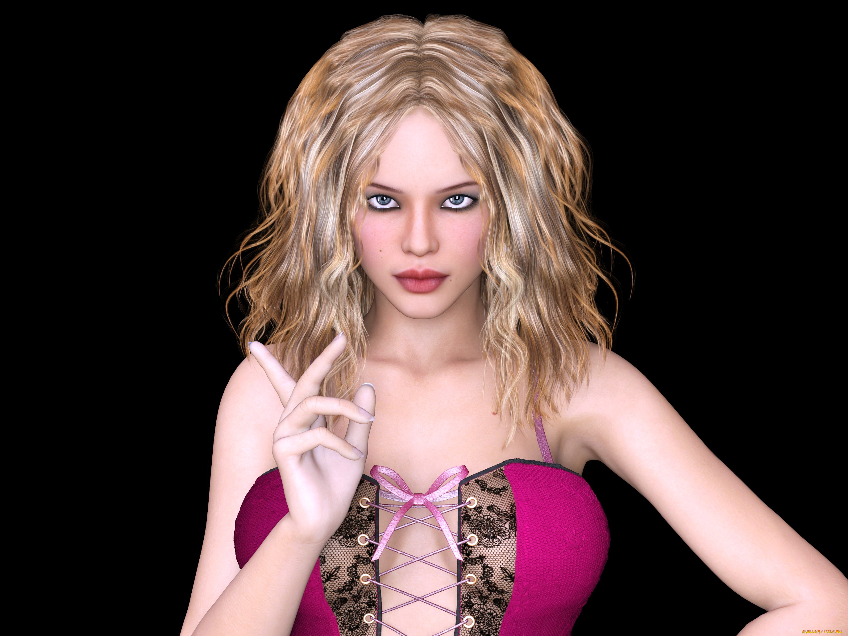 3д, графика, люди, , people, девушка, взгляд, фон