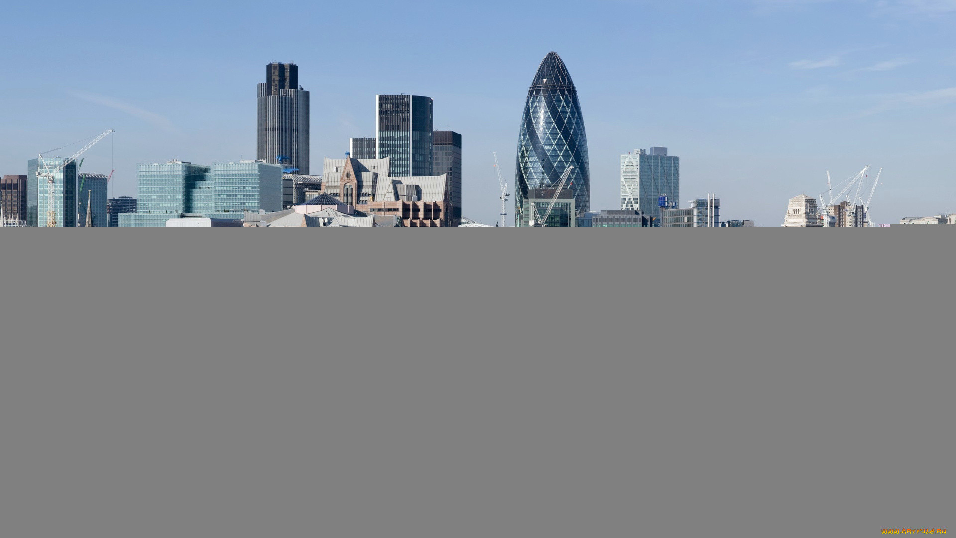 города, лондон, , великобритания, река, башня, небоскребы, прогулочные, теплоходы