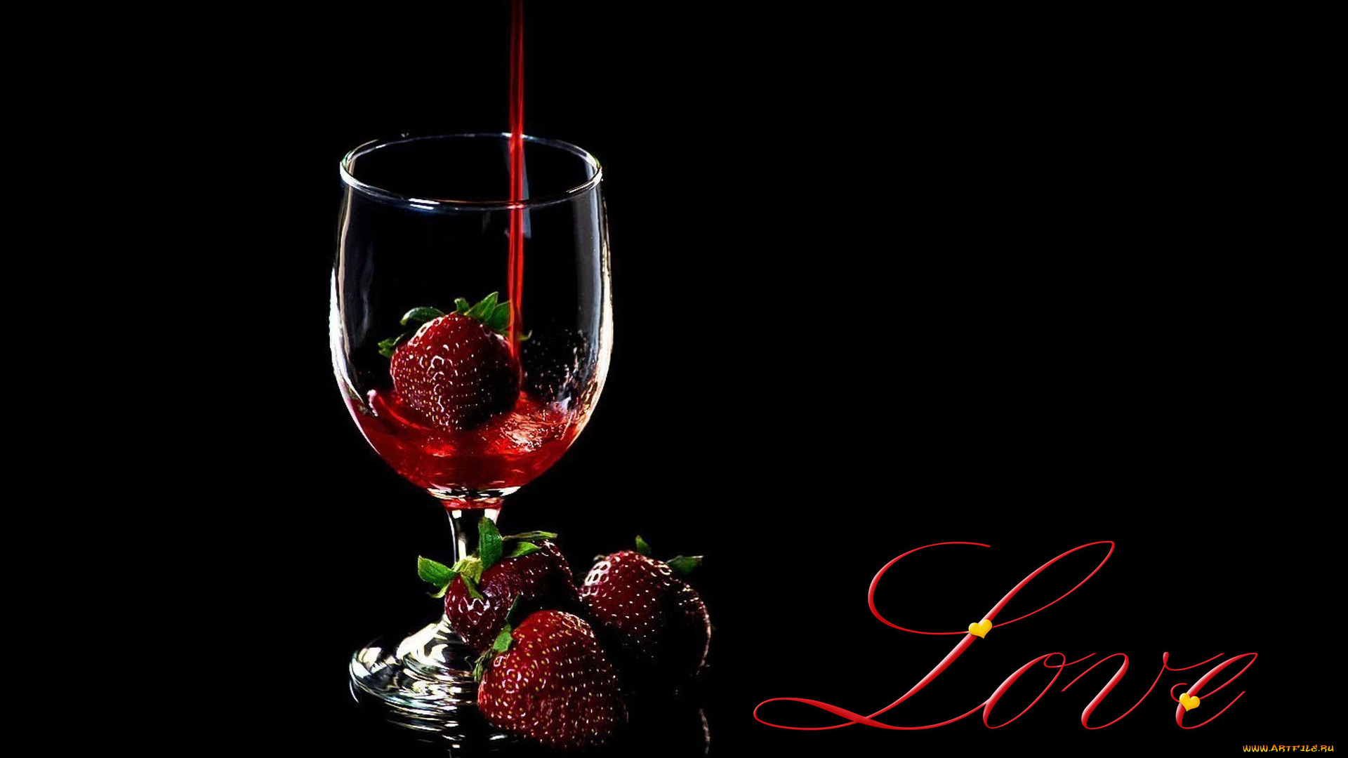 еда, клубника, , земляника, бокал