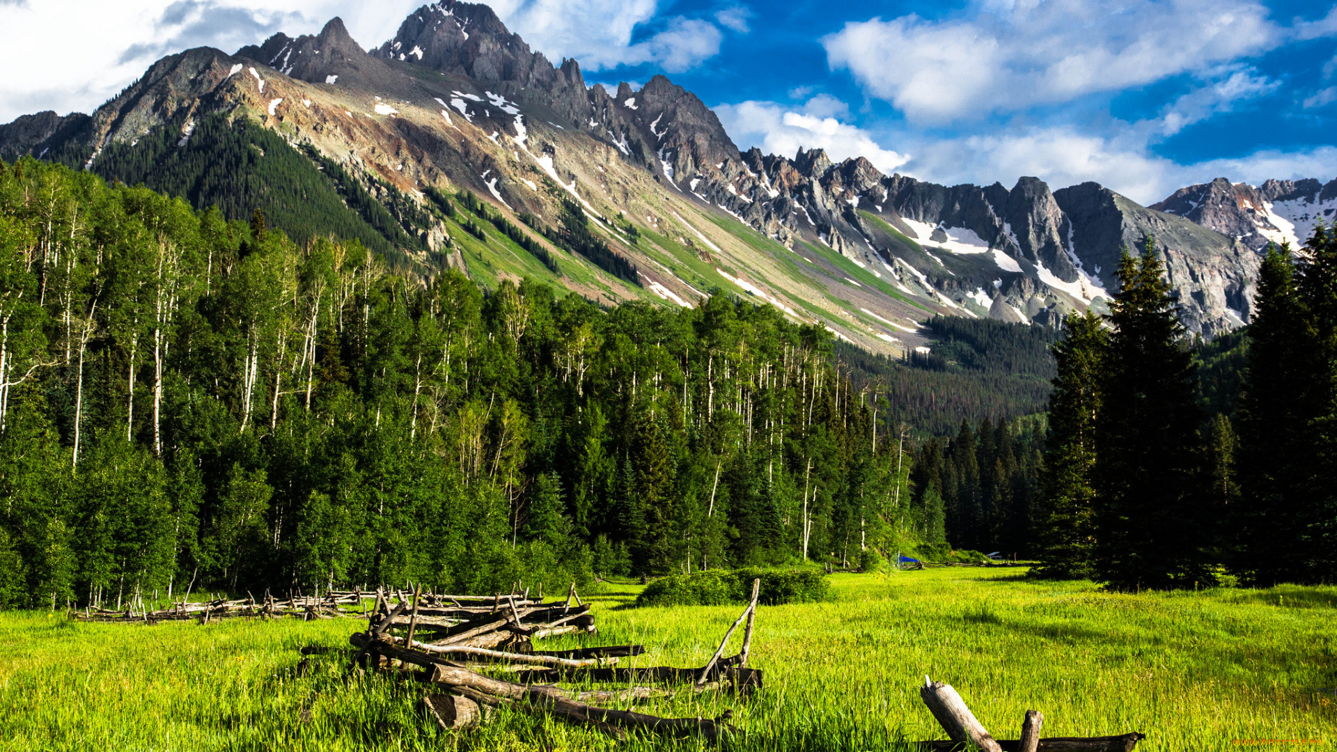 природа, горы, простор