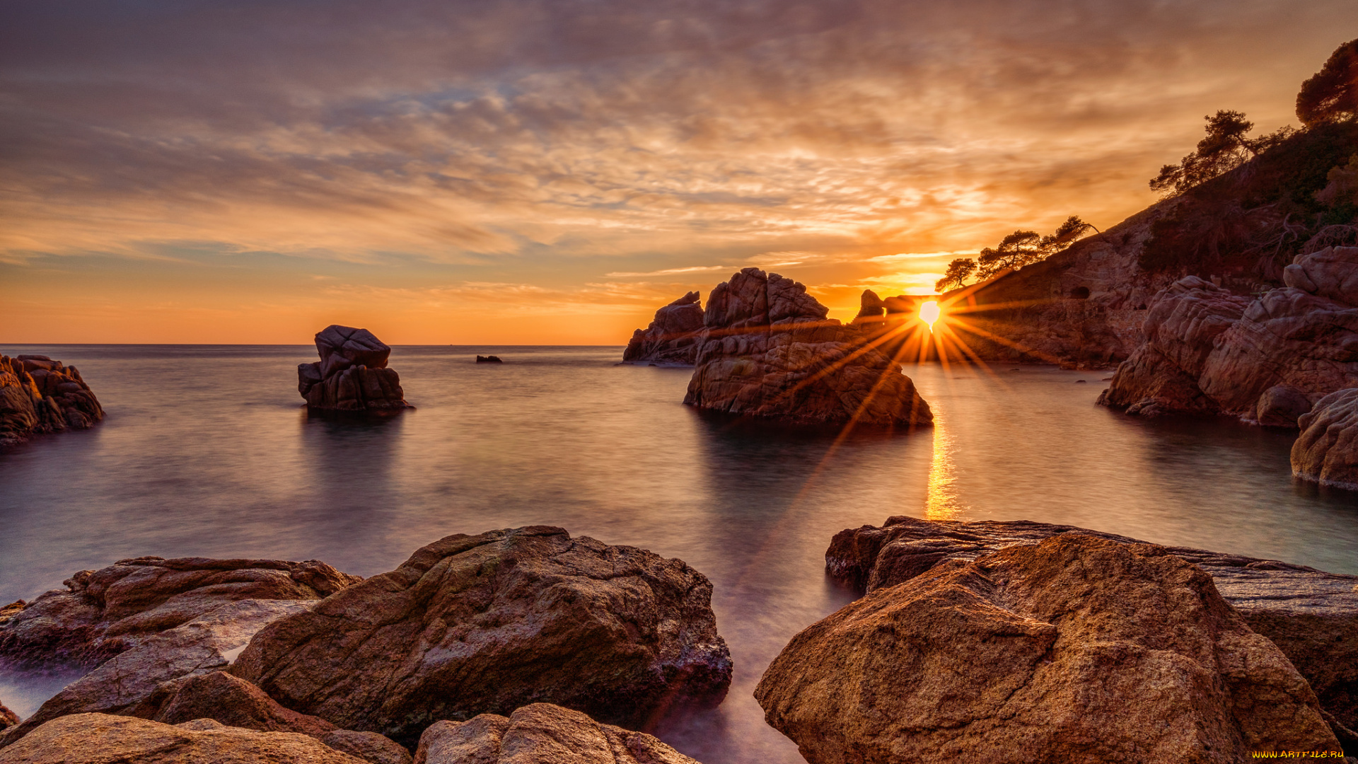 природа, побережье, простор