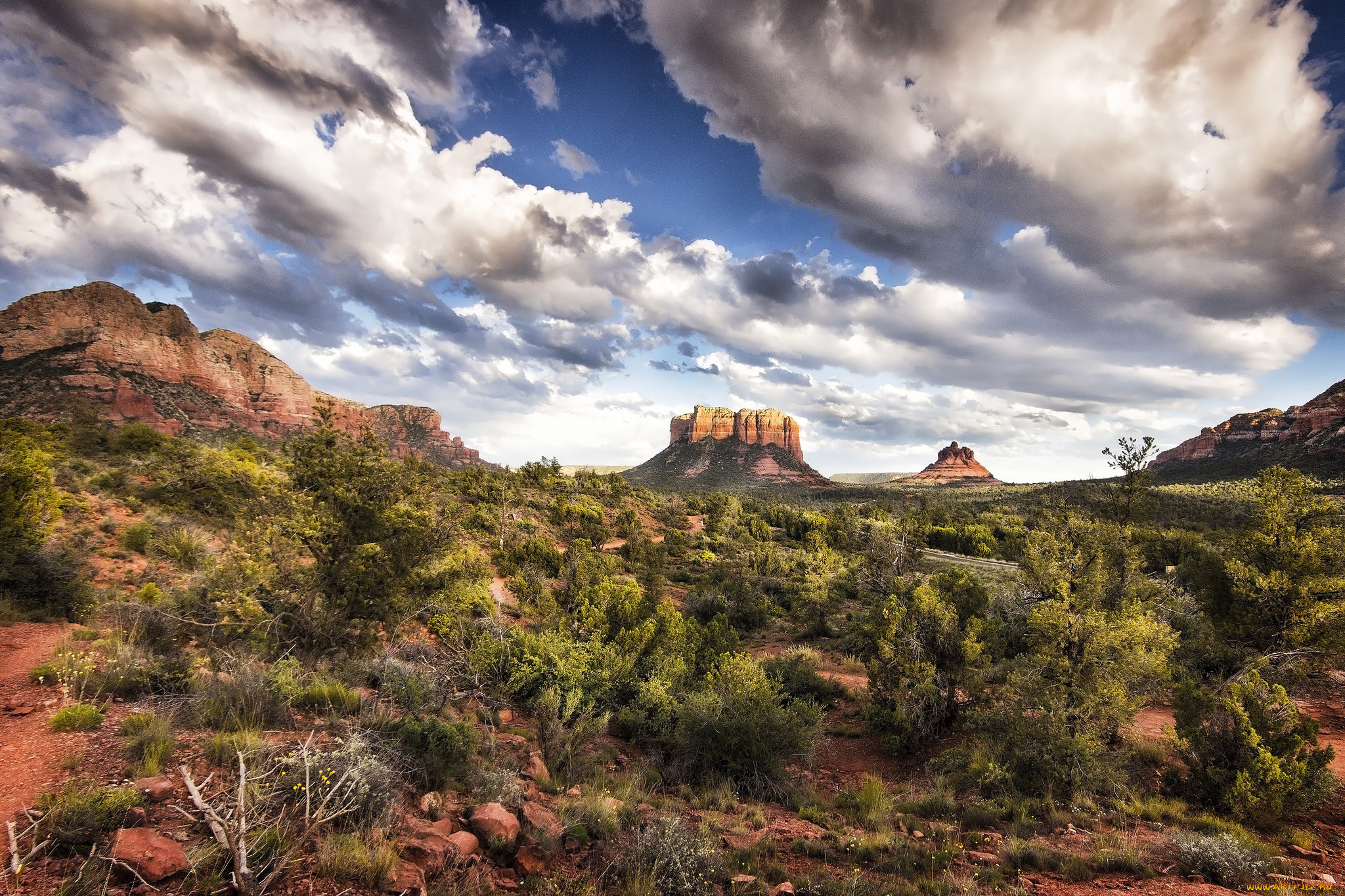 природа, горы, простор