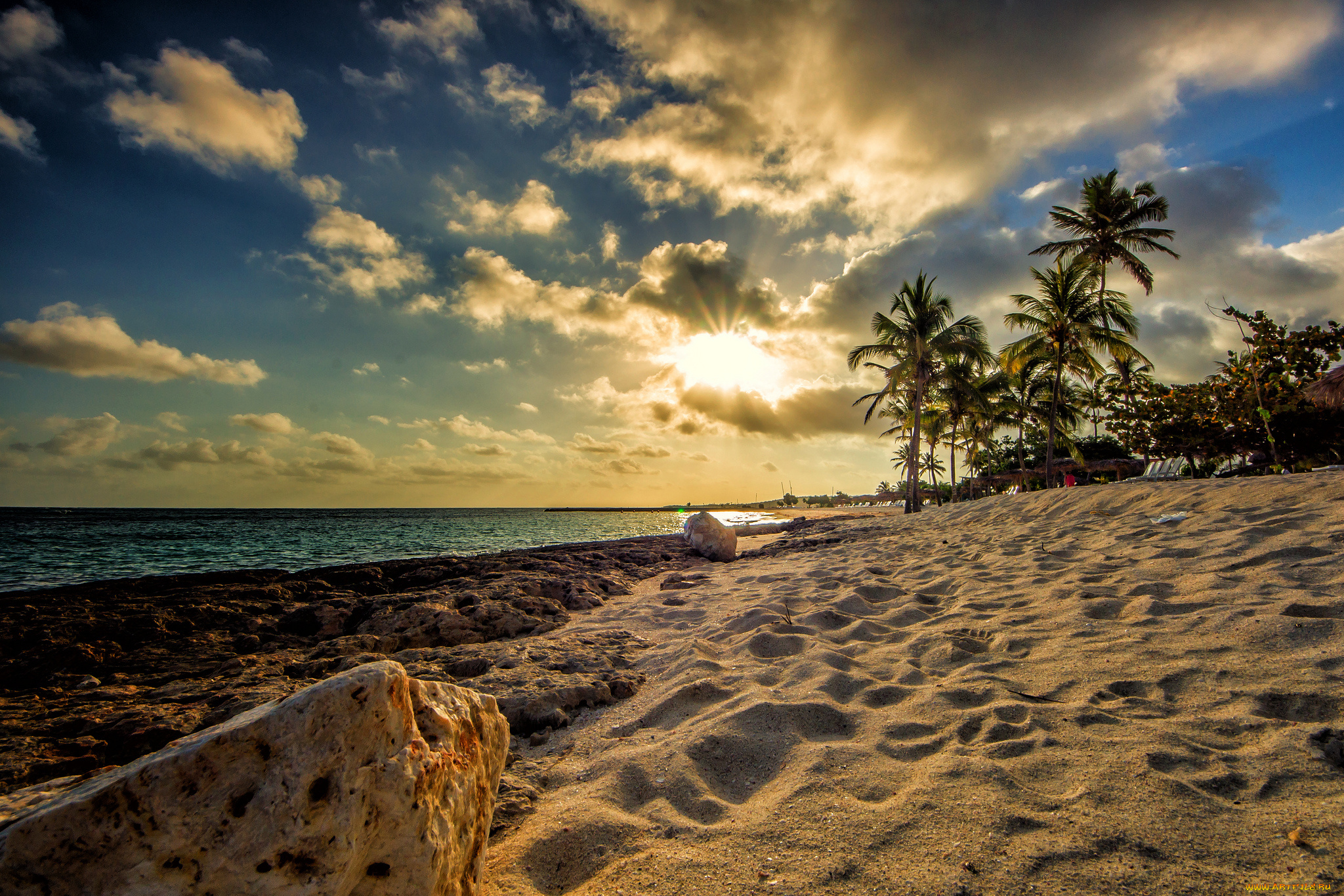 природа, побережье, море, берег