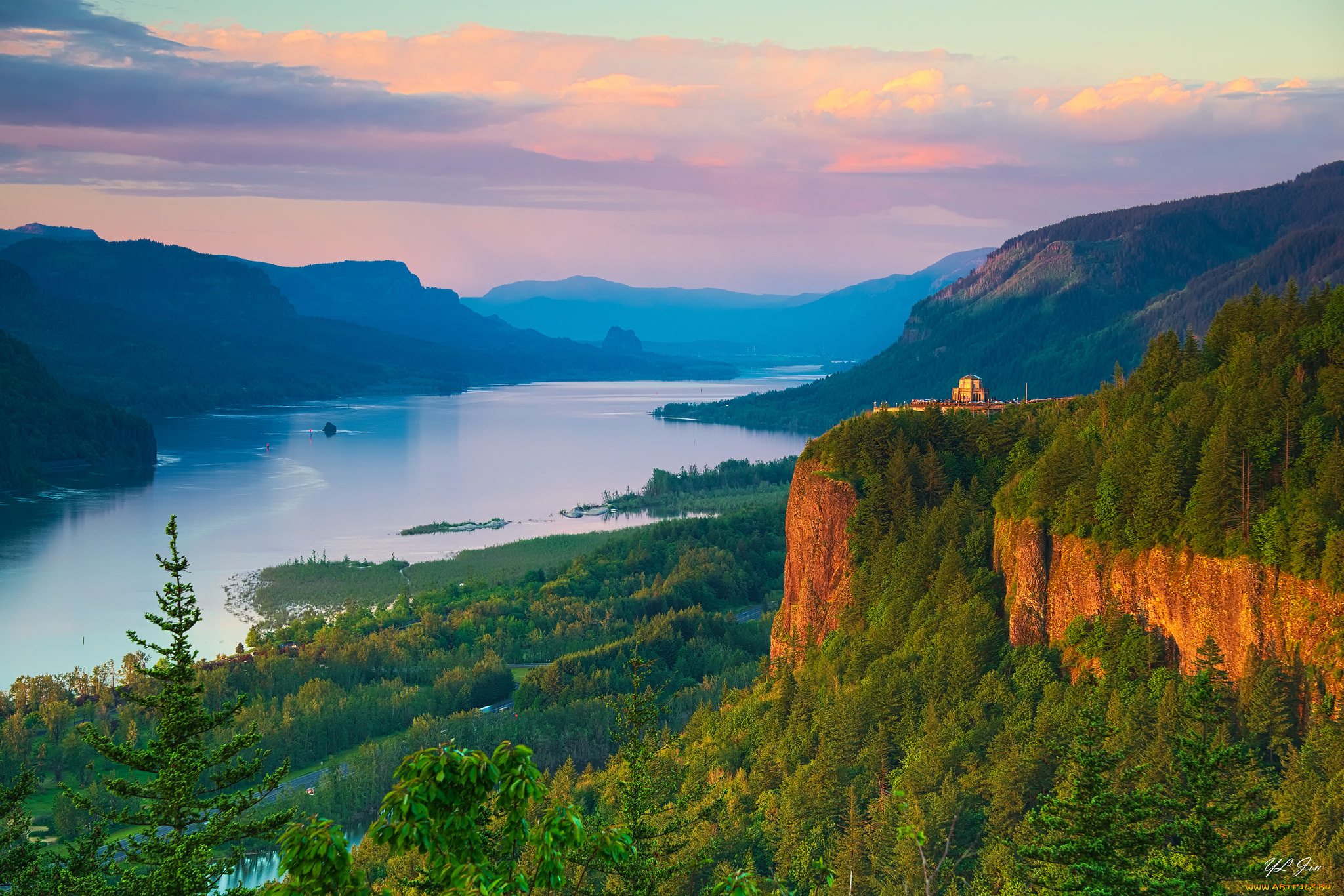 природа, реки, озера, лес, река