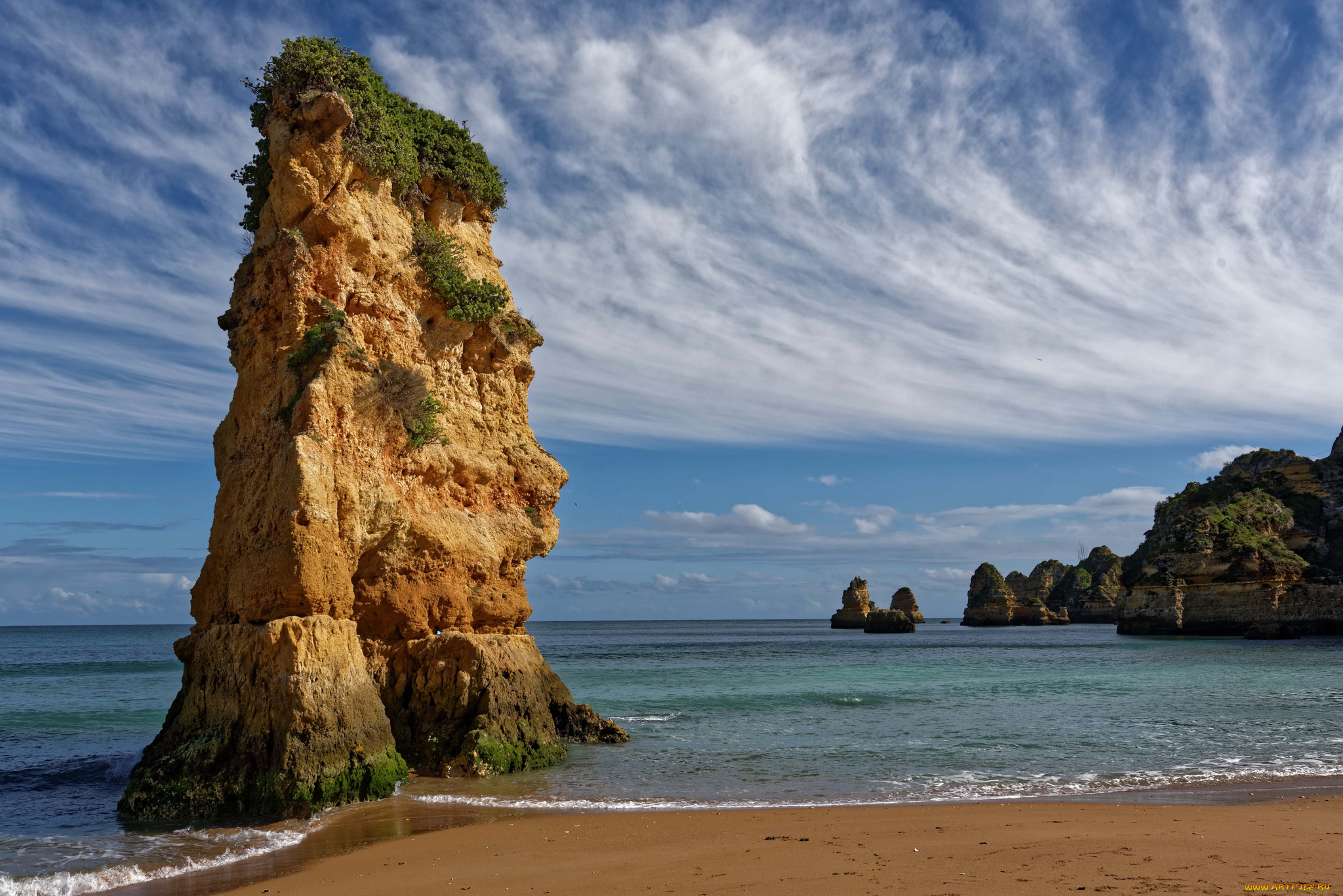 природа, побережье, море, берег