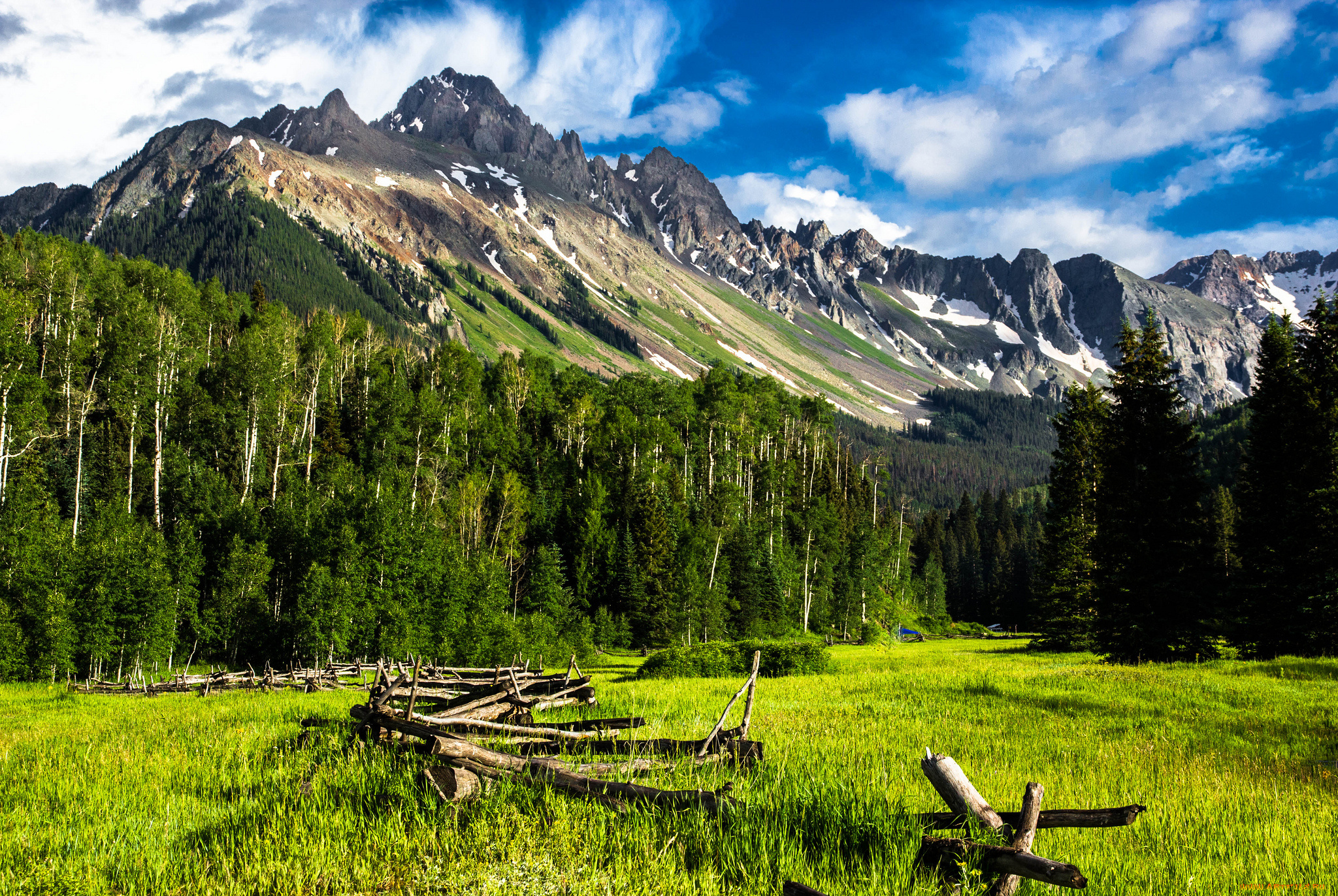 природа, горы, простор