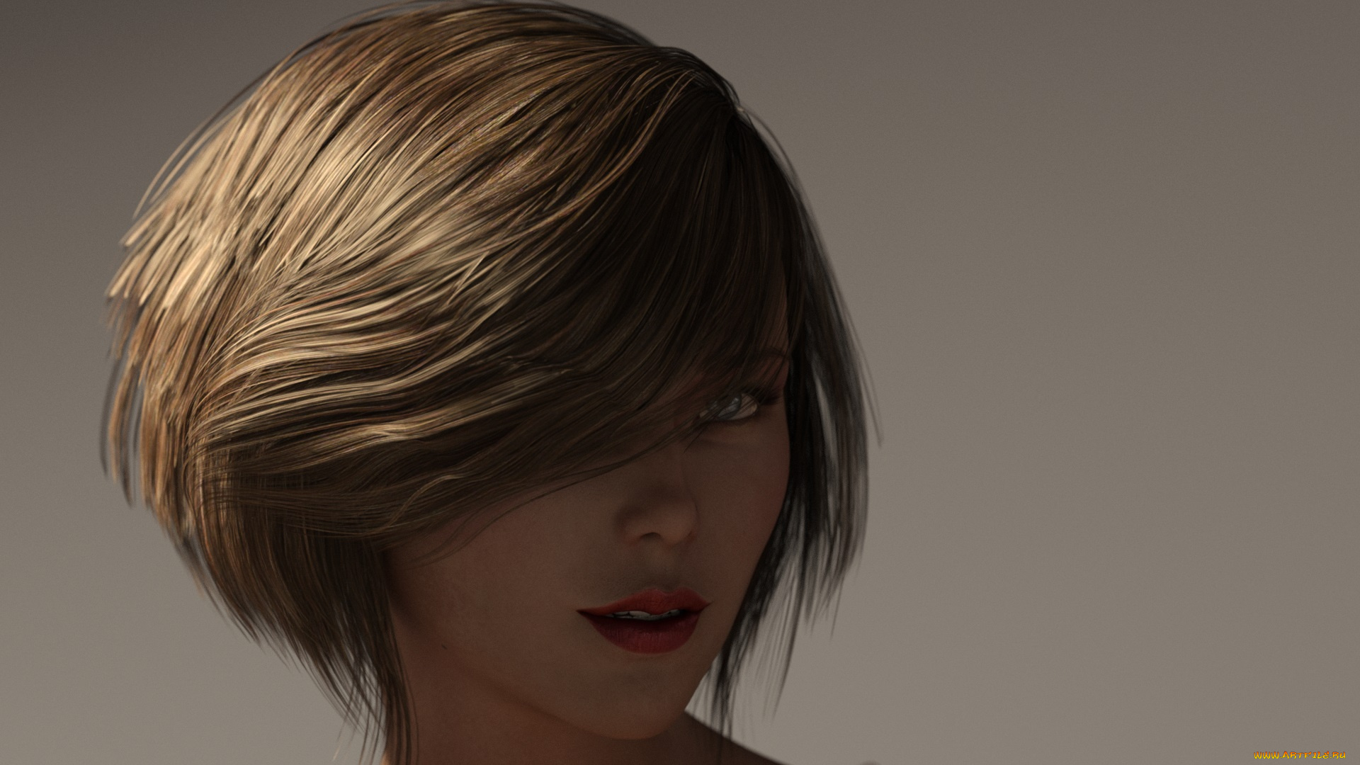 3д, графика, портрет, , portraits, фон, взгляд, девушка