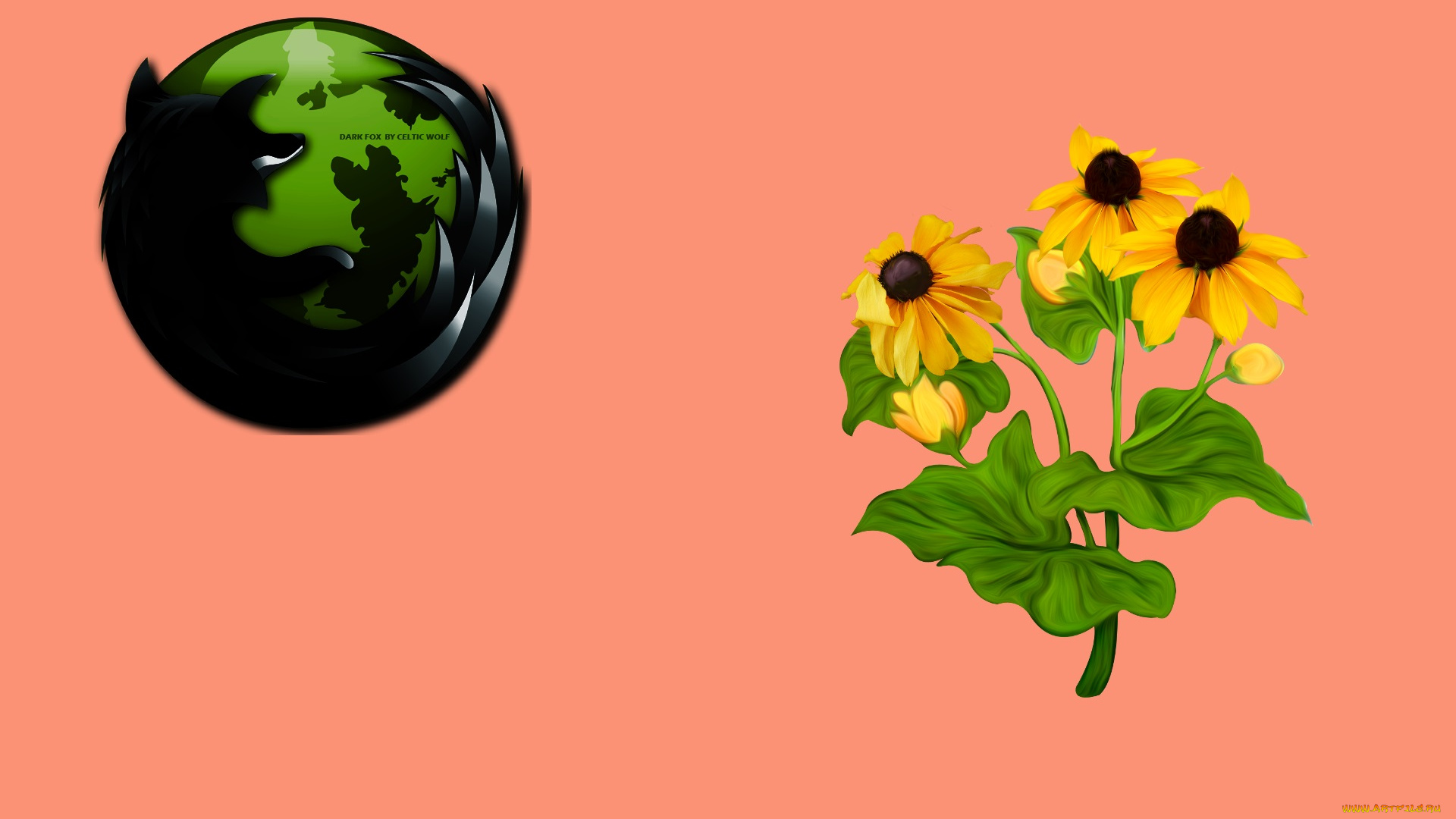 компьютеры, mozilla, firefox, фон, логотип