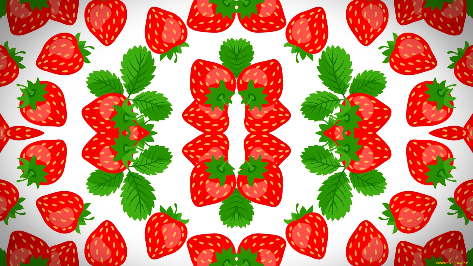 векторная, графика, еда, , food, фон, клубника