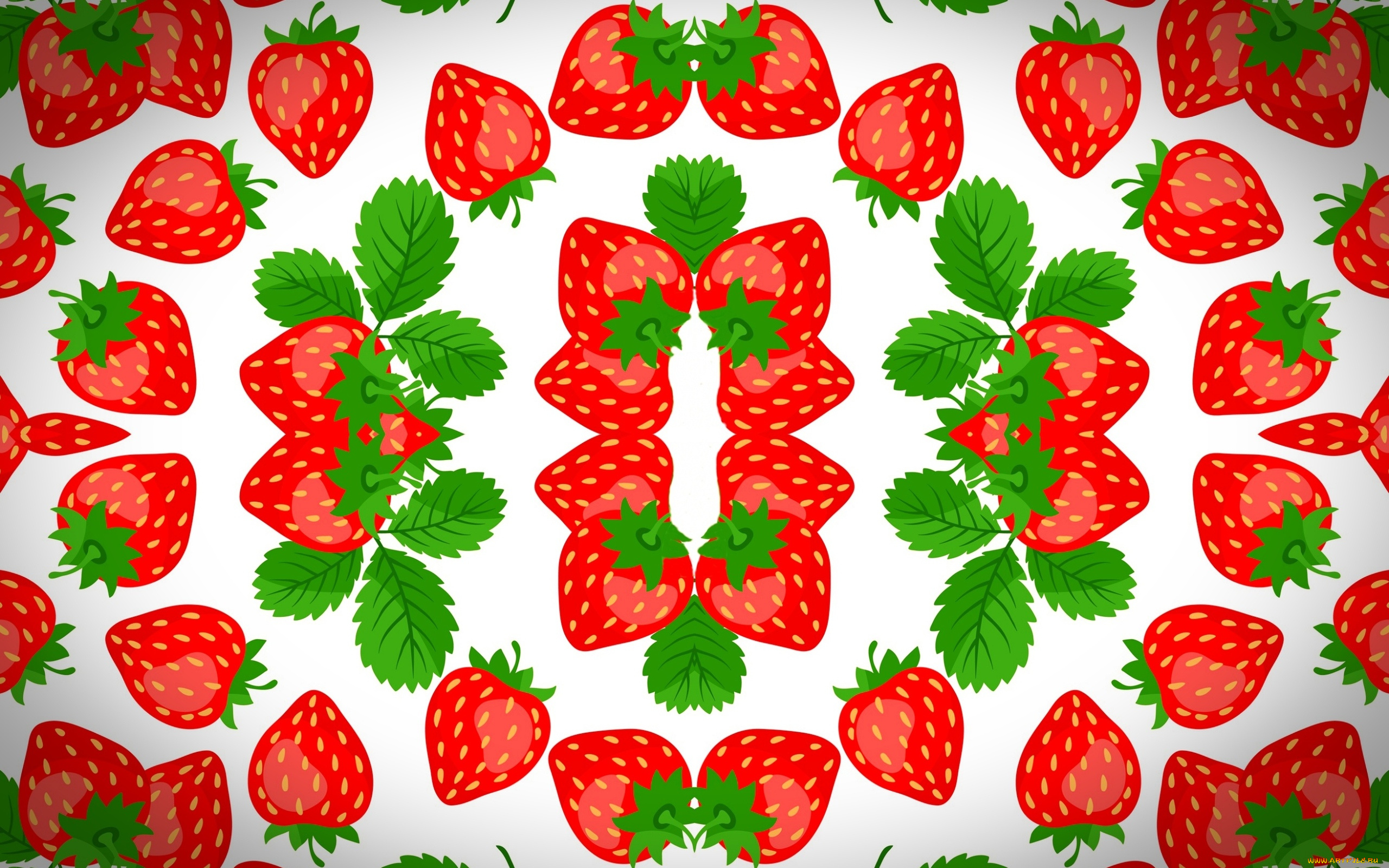 векторная, графика, еда, , food, фон, клубника