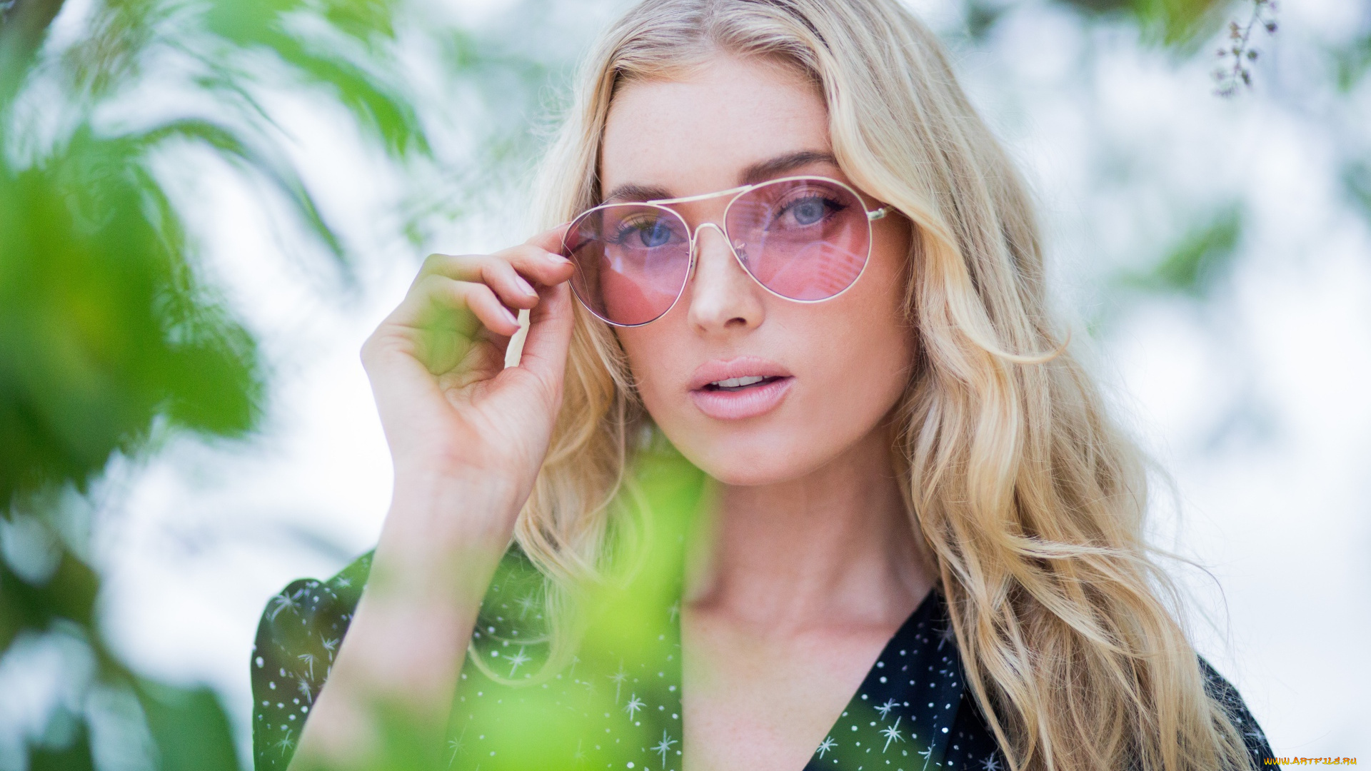 девушки, elsa, hosk, модель, блондинка, очки